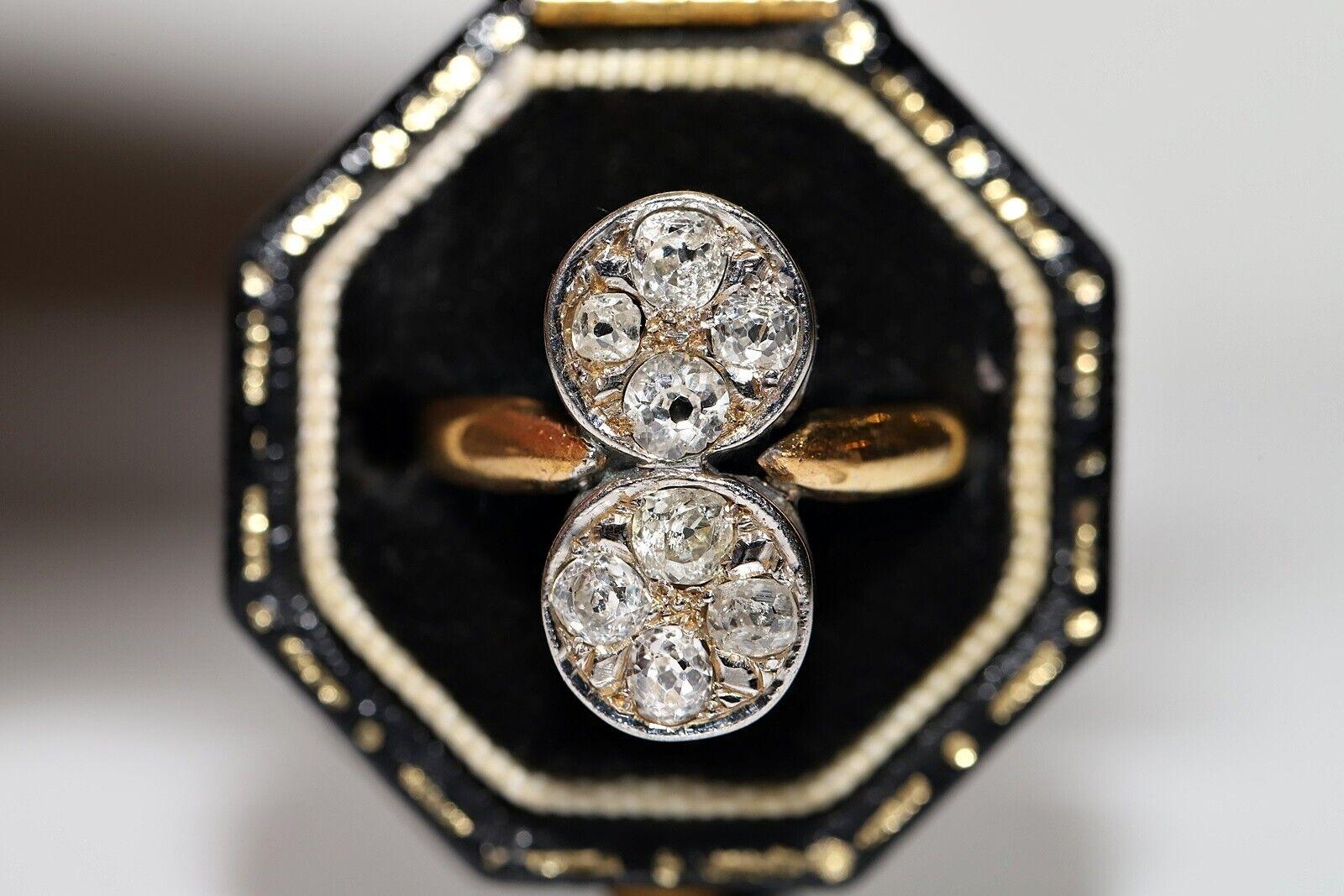 En très bon état.
Le poids total est de 4.6 grammes.
Il s'agit en fait d'un diamant d'environ 1 carat.
 Le diamant est de couleur H-I et de pureté vs-s1.
La taille de la bague est de 5,5 cm.
Nous pouvons fabriquer n'importe quelle taille.
La boîte