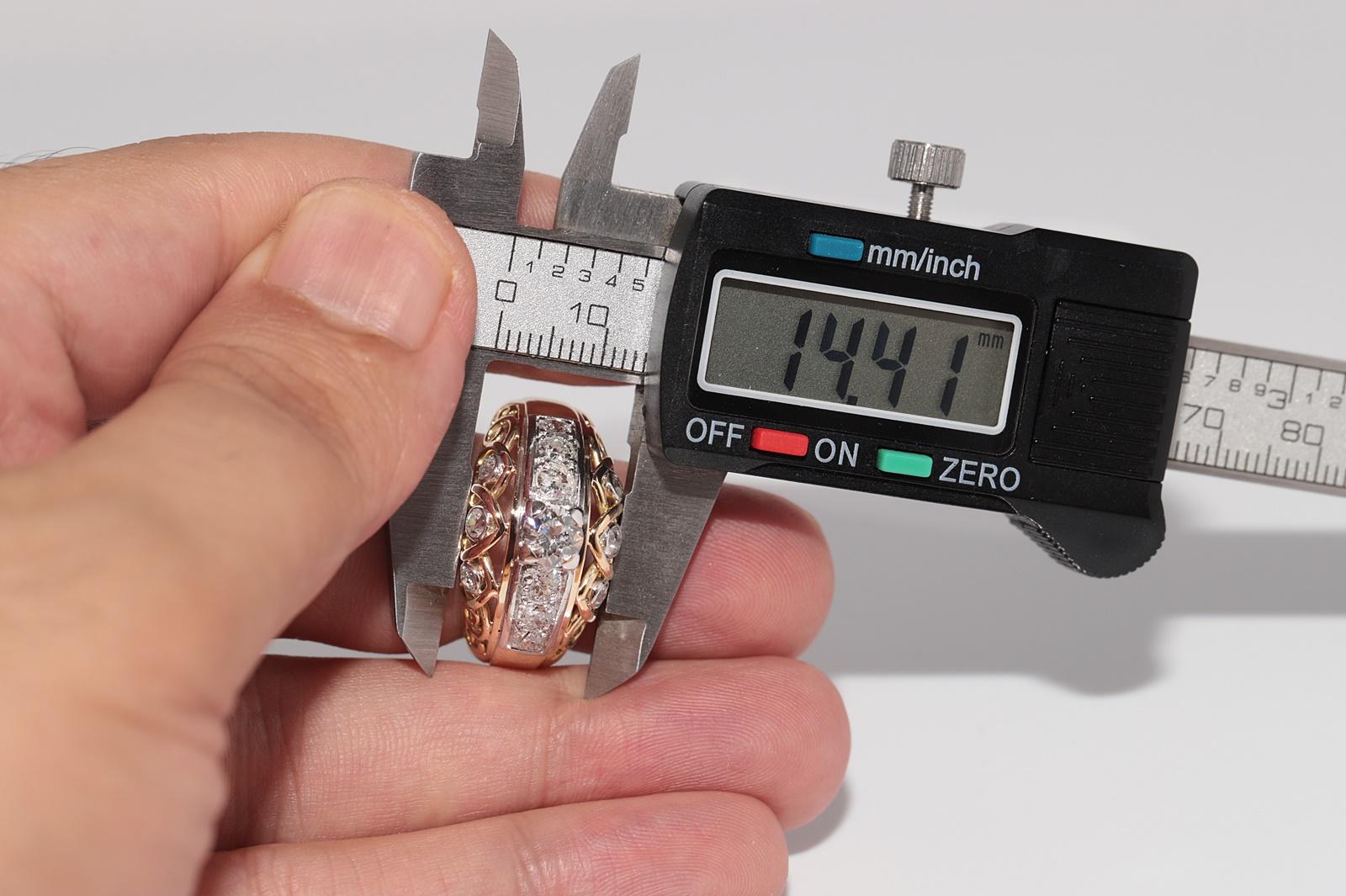 Antique Circa 1900s Or 18k Diamant Naturel Taille Ancienne Tank Strong Ring en vente 7