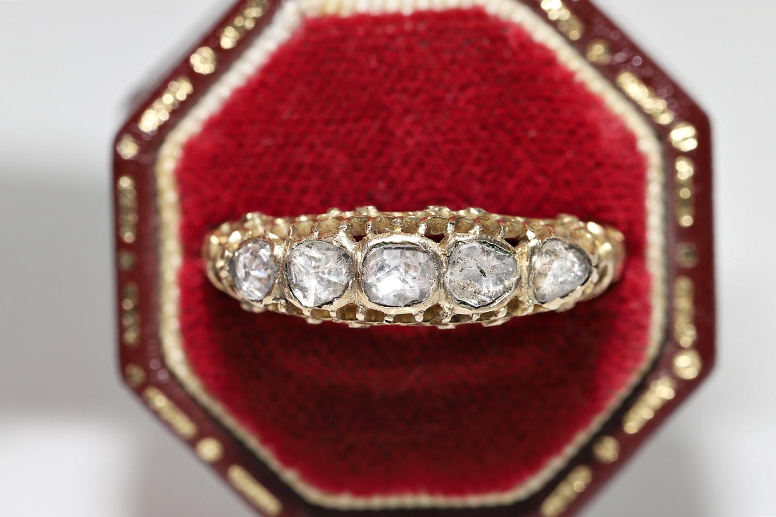 In very good condition.
Total weight is 2.6 grams.
Totally is diamond 0.70 ct.
The diamond is has H-I-J color and s1-s2-s3-Pique1 clarity.
Ring size is US 7.5
We can make any size.
Box is not included.
Please contact for any questions.