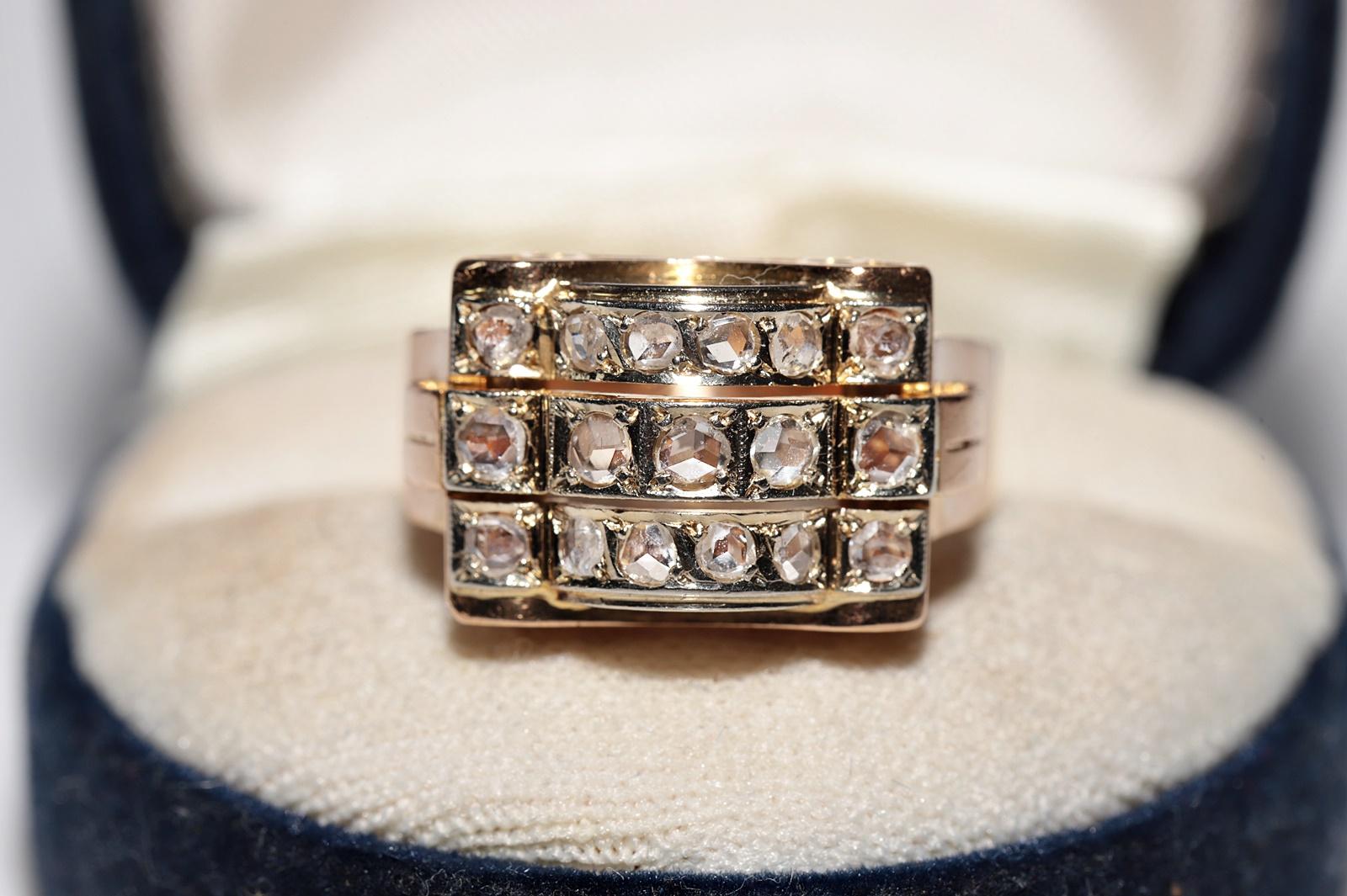 En très bon état.
Poids total 7.1 grammes.
Au total, un diamant de 0,76 ct.
Le diamant est de couleur H-I et de pureté vs-s1-s2.
La taille de la bague est US 8.7 
Nous pouvons fabriquer n'importe quelle taille.
La boîte n'est pas incluse.
N'hésitez