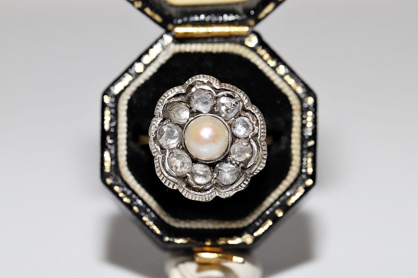 In very good condition.
Total weight is 4.5 grams.
Totally is diamond 1 carat.
The diamond is has  H-I-J color and vs-s1.
Ring size is US 5.5.
We can make any size.
Box is not included.
Please contact for any questions.