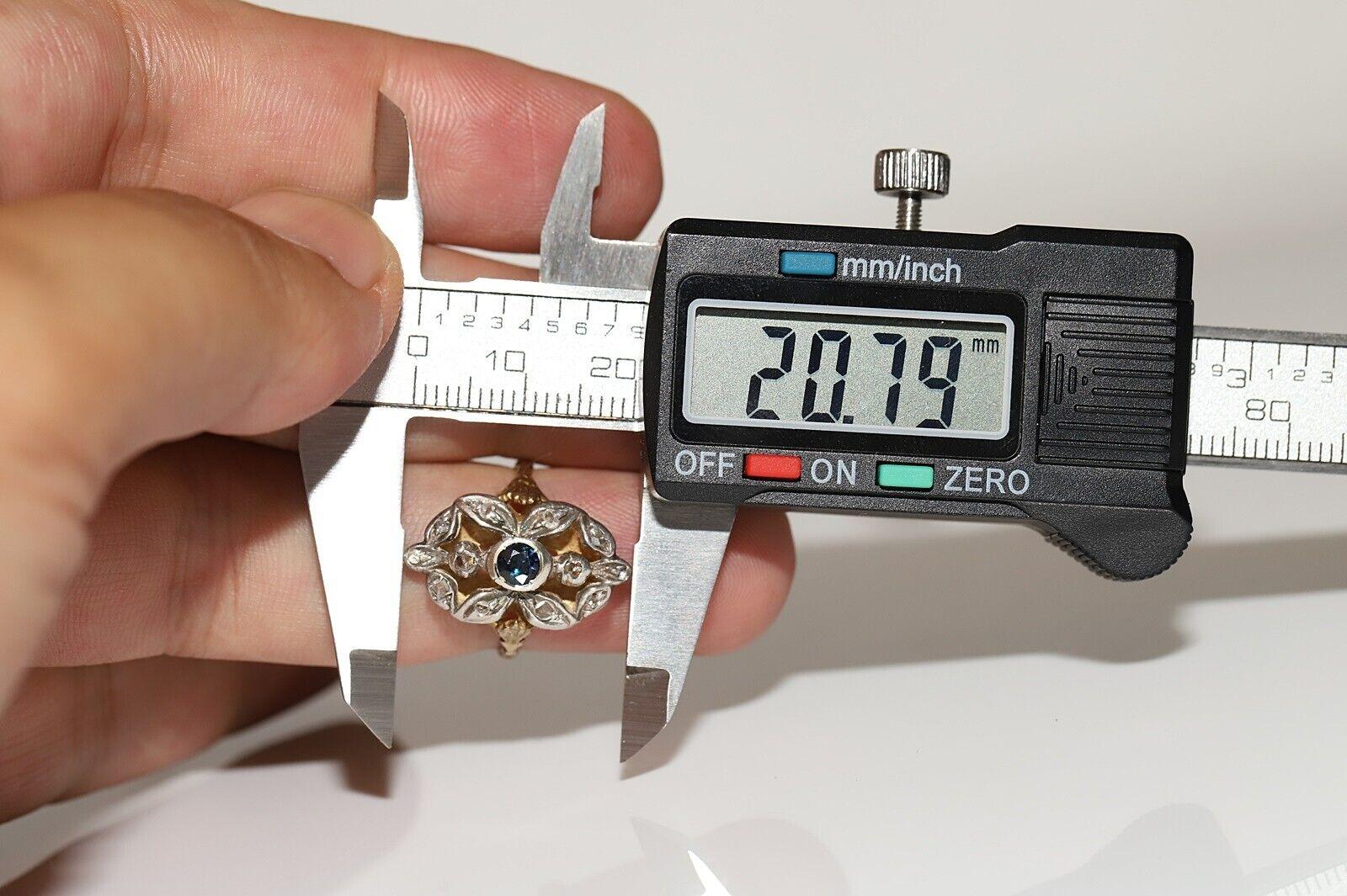 Antiker Navette-Ring, um 1900, 18 Karat Gold Platin Silber natürlicher Diamant im Rosenschliff 7