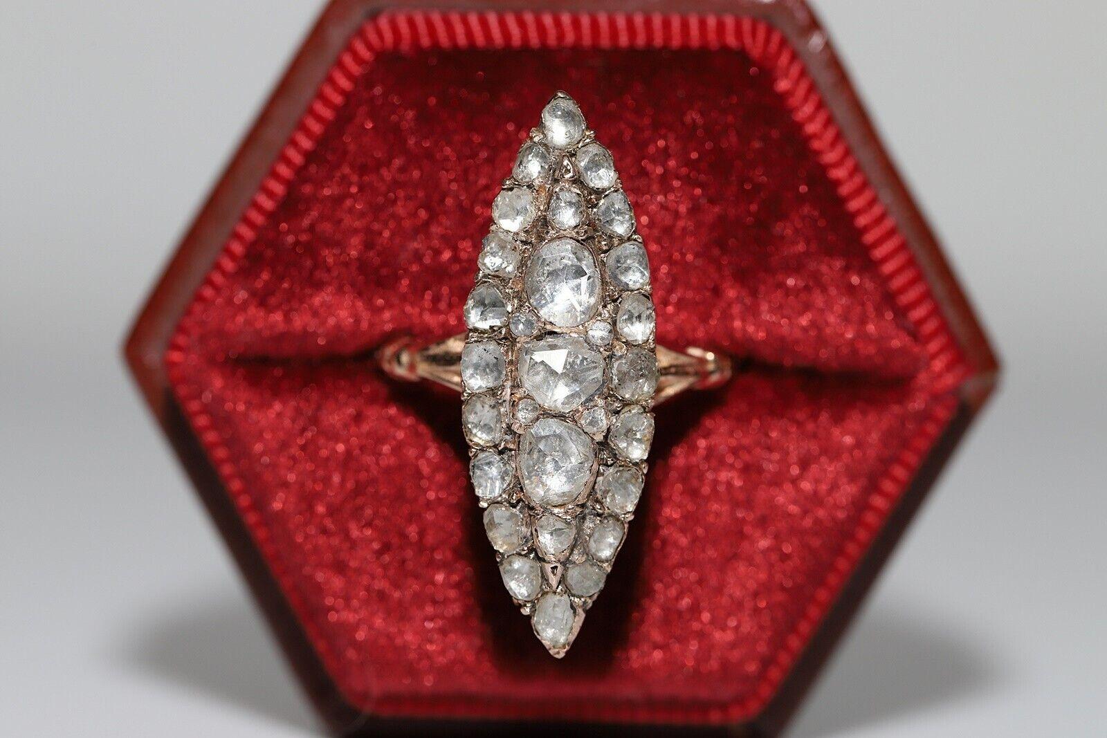 In very good condition.
Total weight is 4.1 grams.
Totally is diamond 1.50 carat.
The diamond is has H-I-J color and s1-s2-s3-Pique clarity.
Ring size is US 6
We can make any size.
We resize for no extra charge.
Box is not included.
Please contact