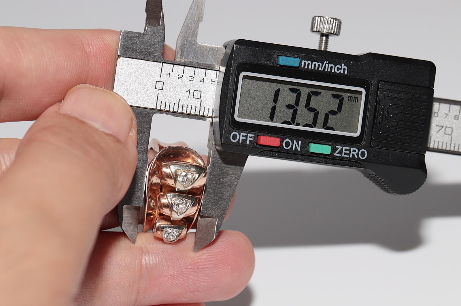 Antiker handgefertigter 14k Gold-Tankring mit natürlichem Diamanten im Altschliff, um 1900 im Angebot 4