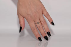 Antique Circa 1900s Handcrafted 14k Gold Natural Rose Cut Diamond Solitaire Ring