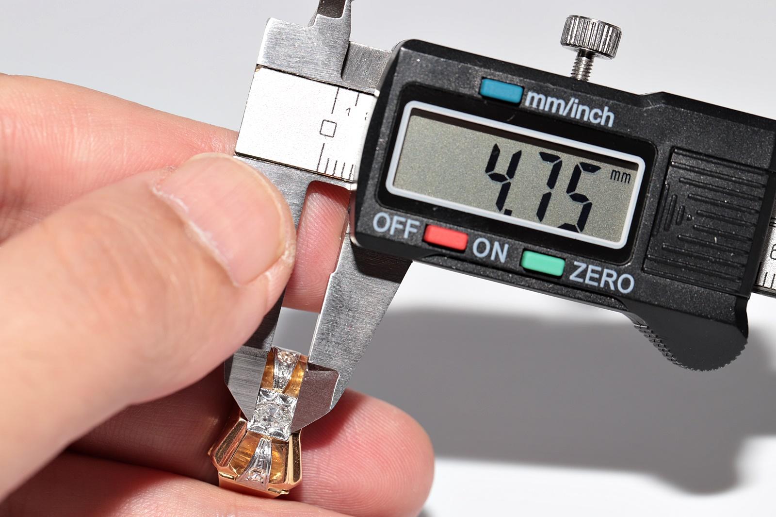 Antiker handgefertigter Diamantring aus 18 Karat Gold mit natürlichem Marquise-Schliff, um 1900 im Angebot 6