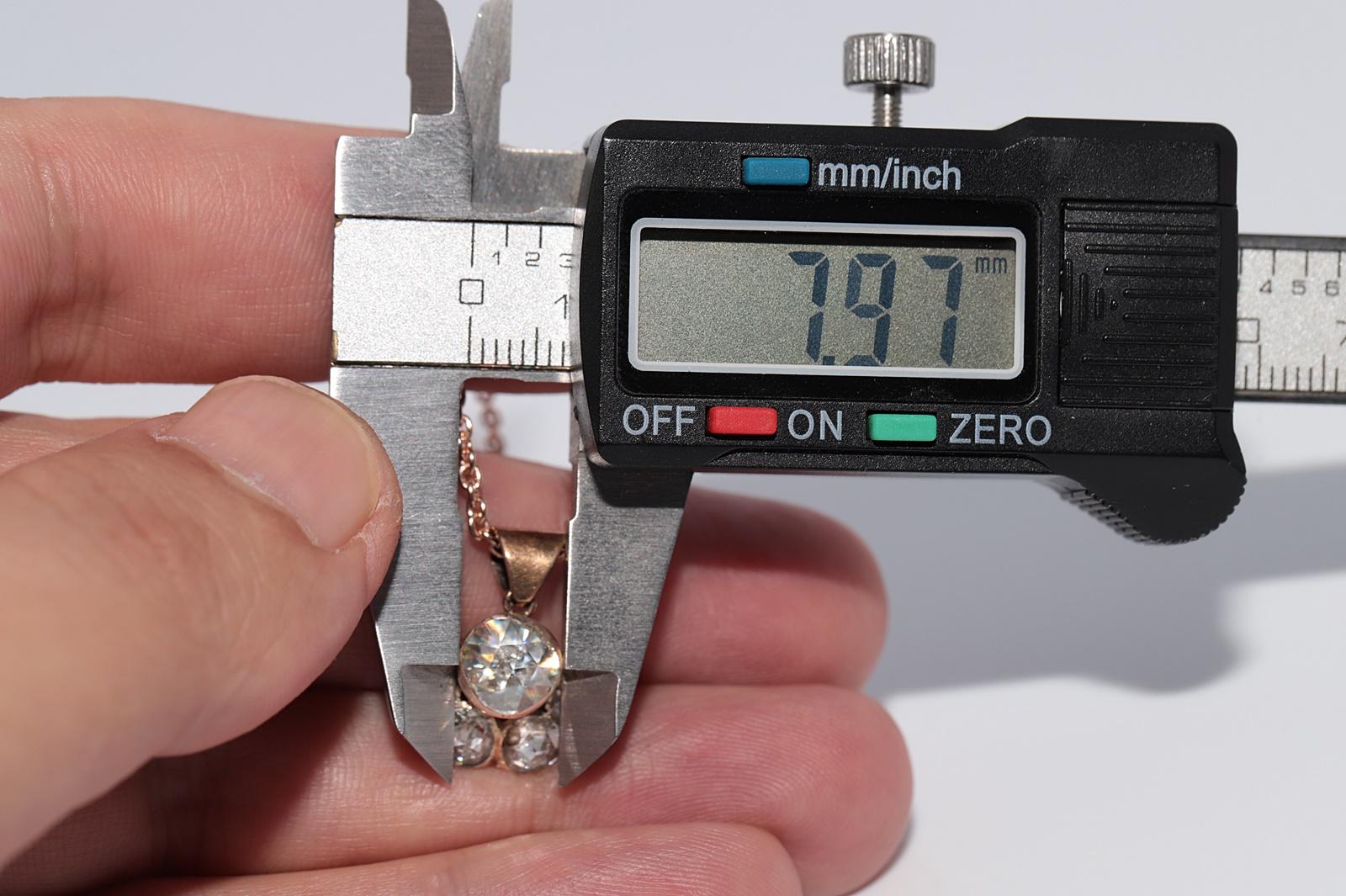 Collier pendentif ottoman ancien des années 1900 en or 8 carats avec diamants naturels taille rose en vente 2