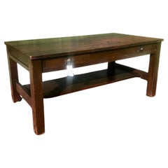 Antike circa 1901 GUSTAV STICKLEY Zwei Schublade Bibliothek Tisch - 50% OFF SALE