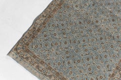 Antique Circa 1910 Blue Persian Tabriz Hand Knotted Runner One Of A Pair