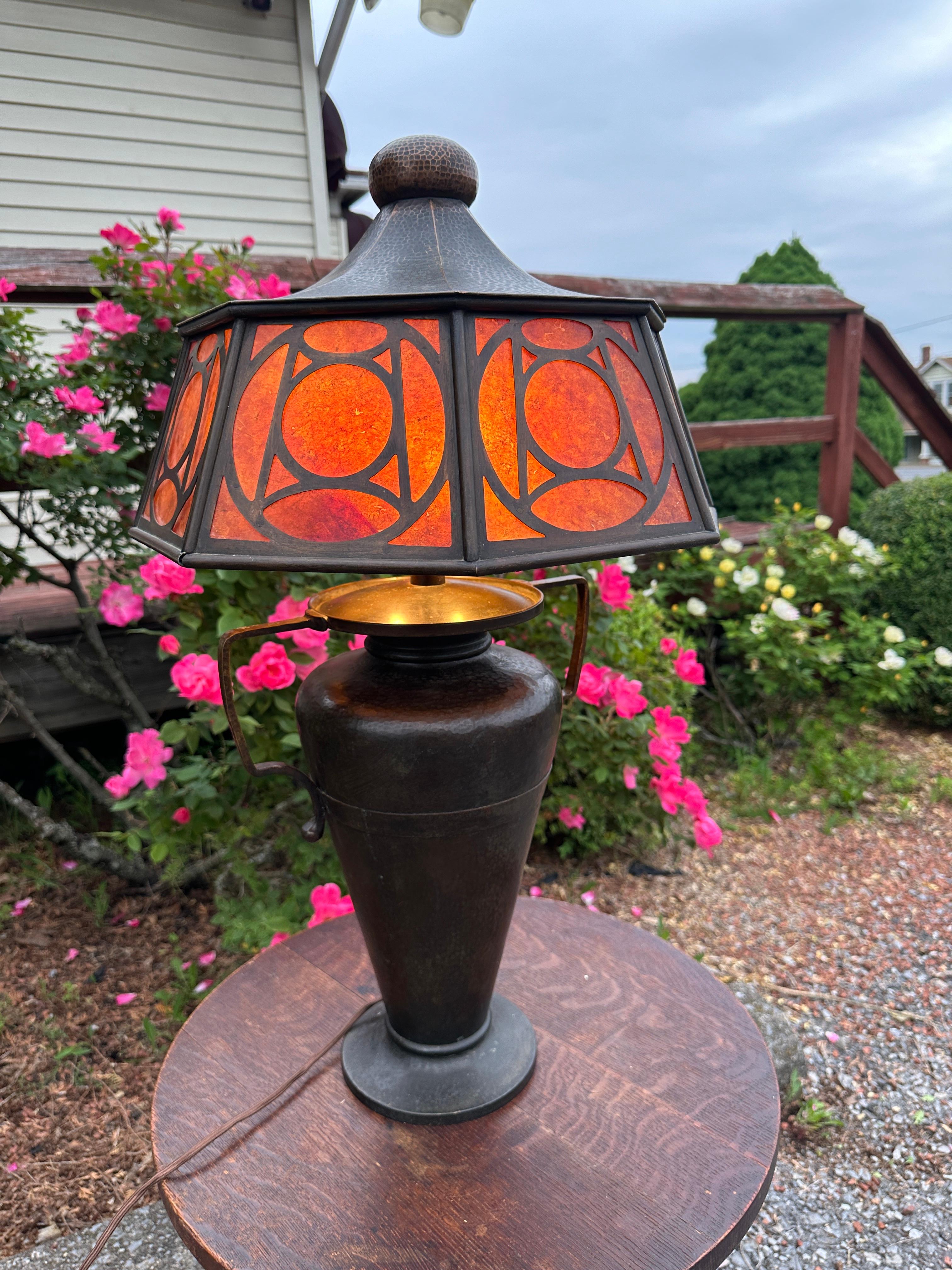 Americano ANTIQ, Cir. 1910 C.  LIMBERT  Lampada. Stickley epoca - C/periodo  MICA     DEVE  VENDERE in vendita