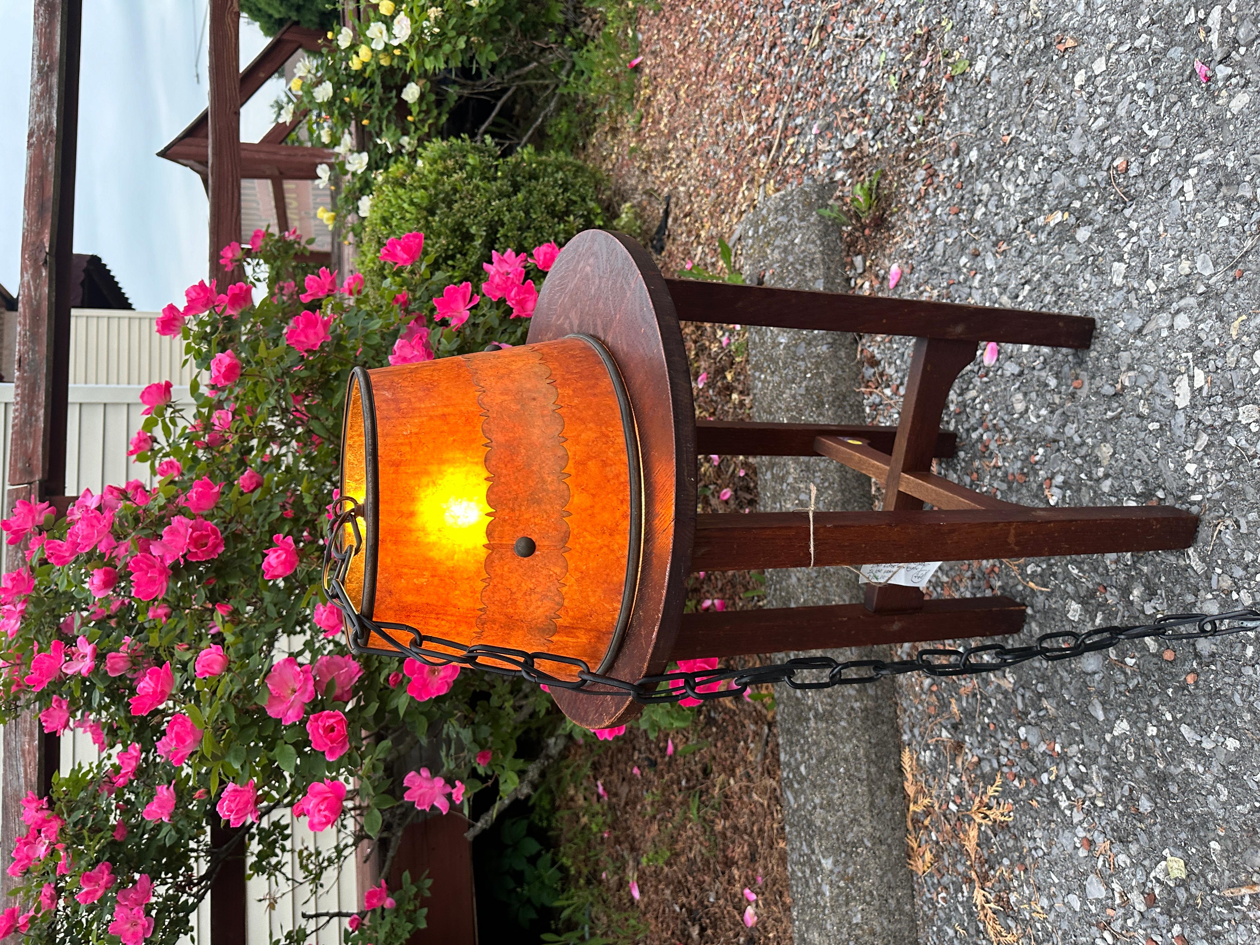Lampada a sospensione antica del 1910 circa con Mica del periodo 1910  - W7529 - 30% DI SCONTO SUI SALDI in vendita 4