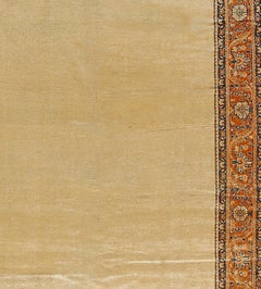 Antique Circa 1910 Persian Caramel Mahal Runner Gallery Carpet, 6'10 x 14'8