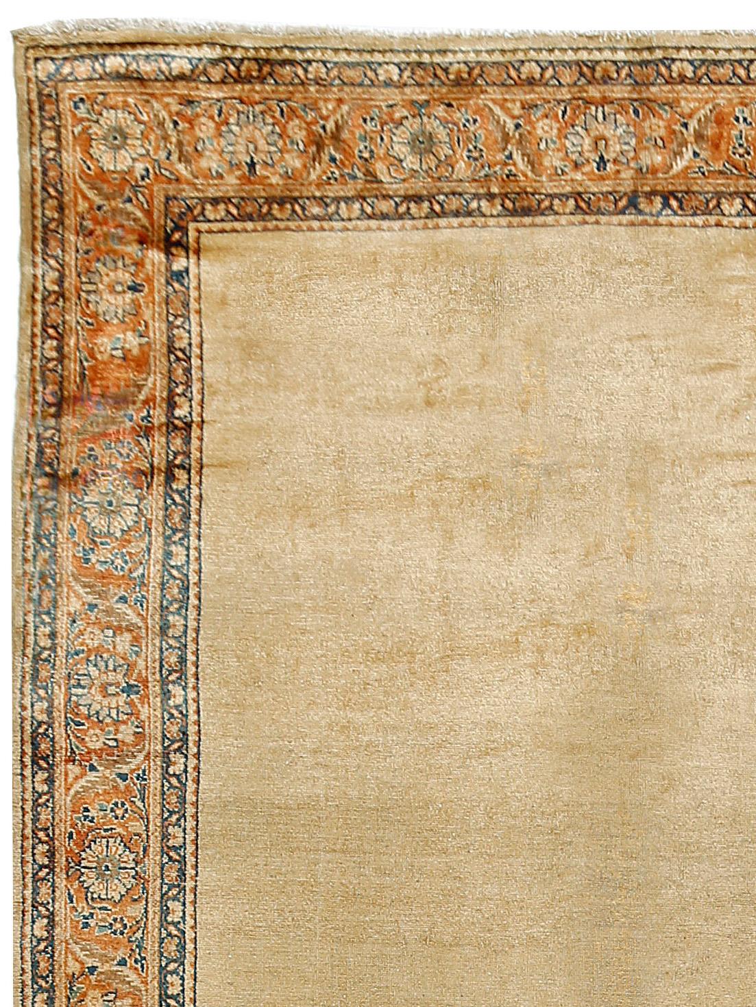 Alfombra persa antigua de galería de caramelo Mahal, Circa 1910, 6'10 x 14'8 Tejido a mano en venta