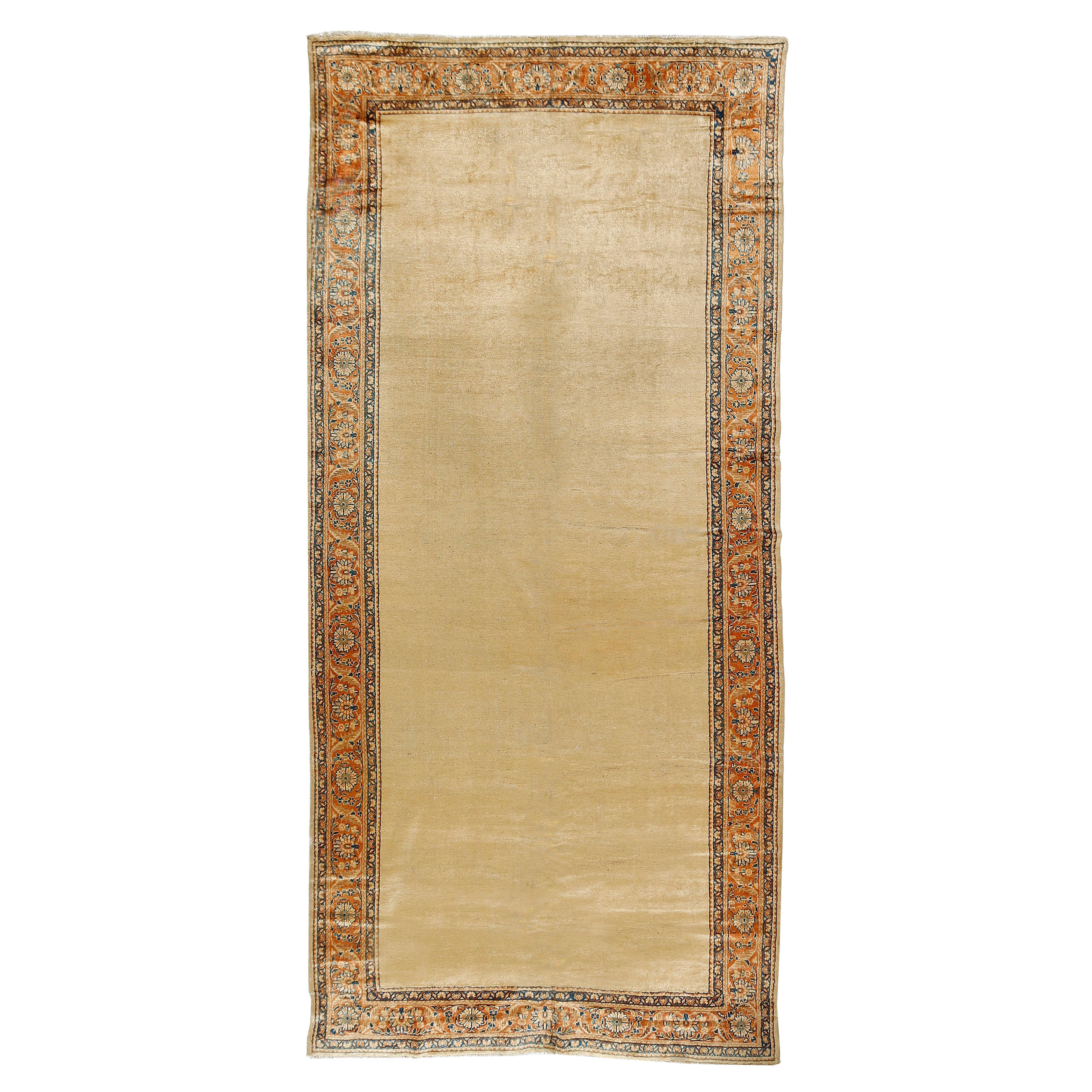 Alfombra persa antigua de galería de caramelo Mahal, Circa 1910, 6'10 x 14'8 en venta