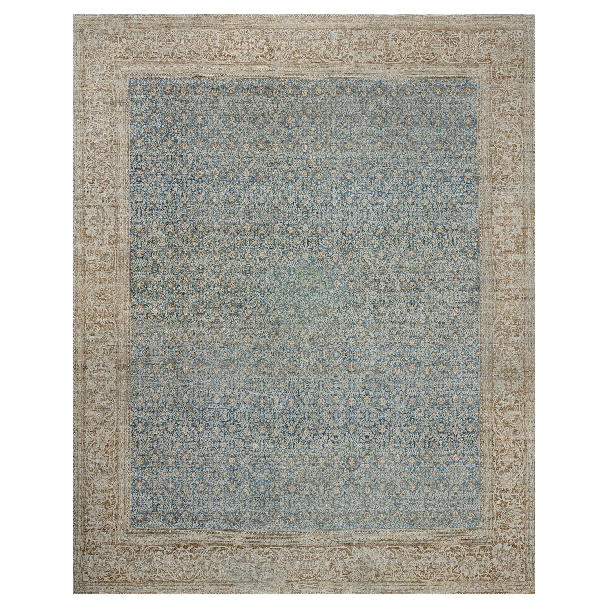 Antique, Circa 1910, Wool Persian Tabriz Rug For Sale