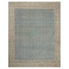 Antiker, CIRCA 1910, Persischer Täbris-Teppich aus Wolle