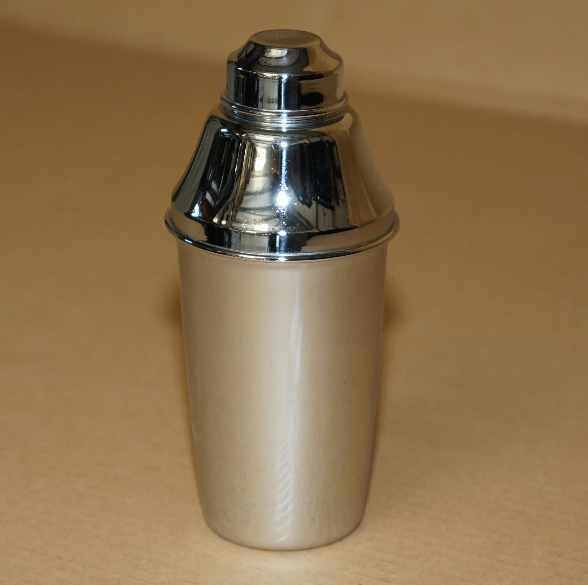 Royal House Antiques

Royal House Antiques is delighted to offer for sale this stunning, vintage made in Italy stamped to the base cocktail shaker

A good looking and well made piece, these were made for the Italian elite in the swinging 1920's who