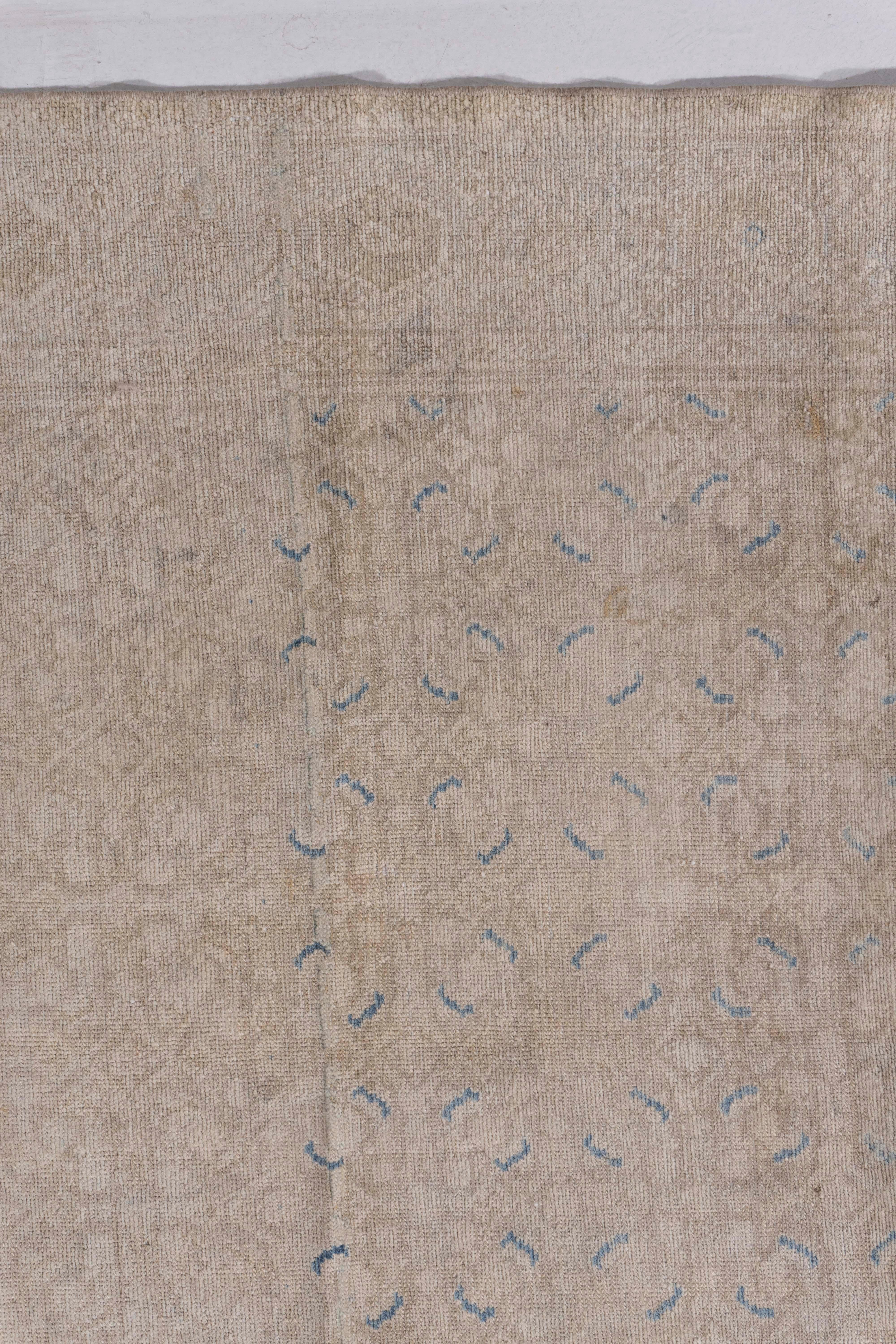 Antiker persischer Malayer-Teppich in Beige, handgeknüpft, um 1920, 4' X 6'2 (20. Jahrhundert) im Angebot