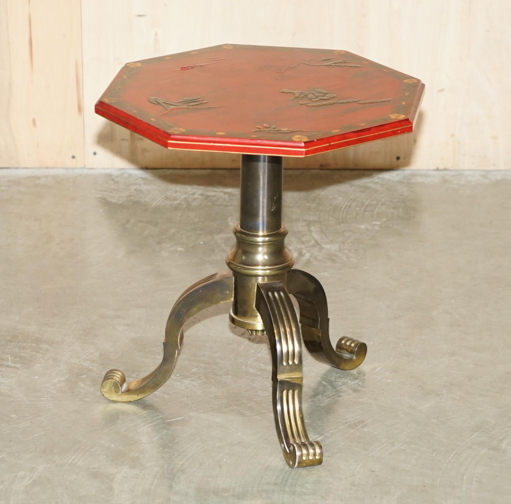 Royal House Antiques

Royal House Antiques is delighted to offer for sale this lovely circa 1920's hand made Chinese Chinoiserie side end lamp table with rare solid metal brass finish base

Please note the delivery fee listed is just a guide, it