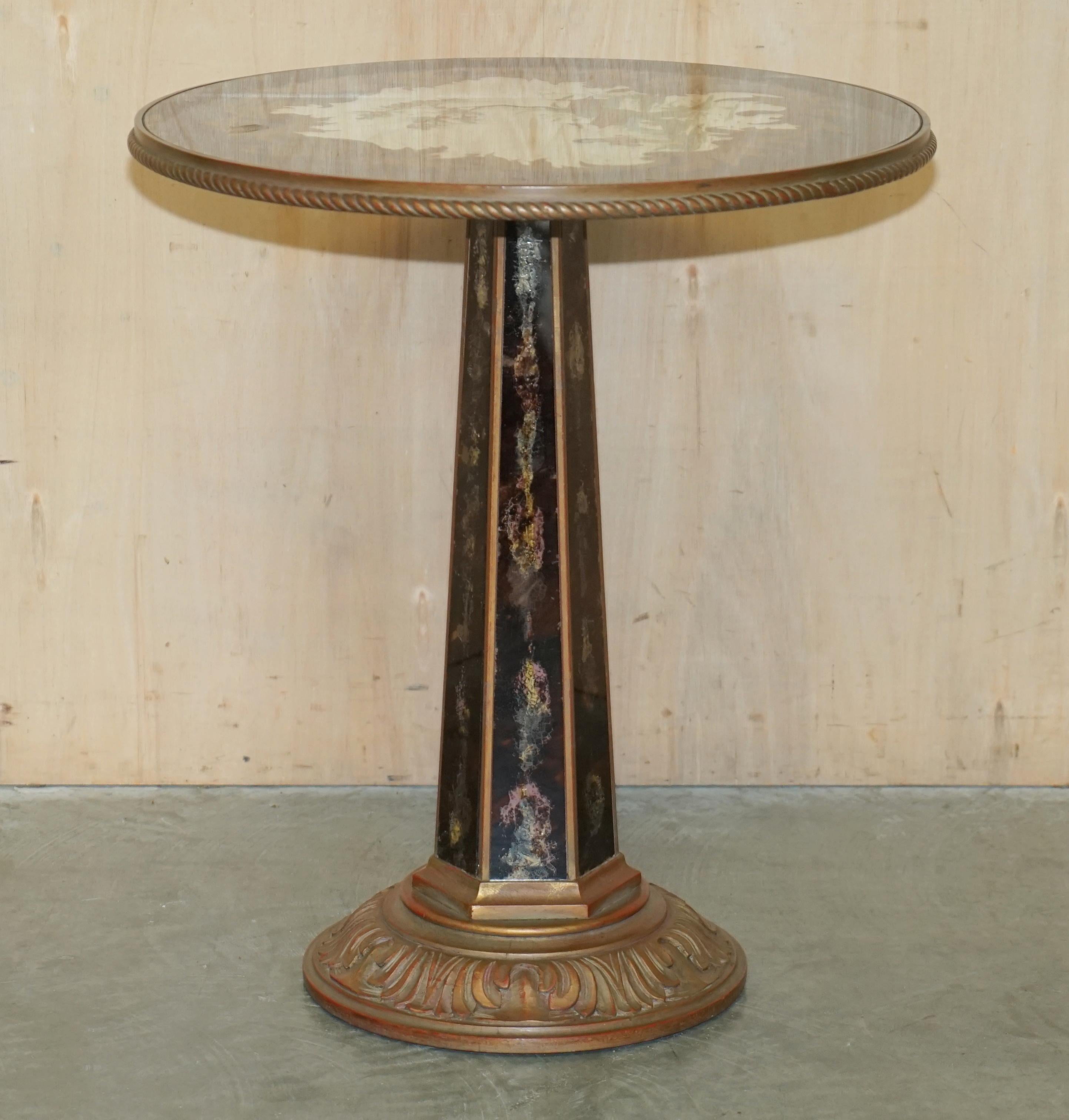 ANTIQUE CIRCA 1920 CHINESE CHINOISERIE HAND PAiNTED OCCASIONAL CENTRE TABLE For Sale 13