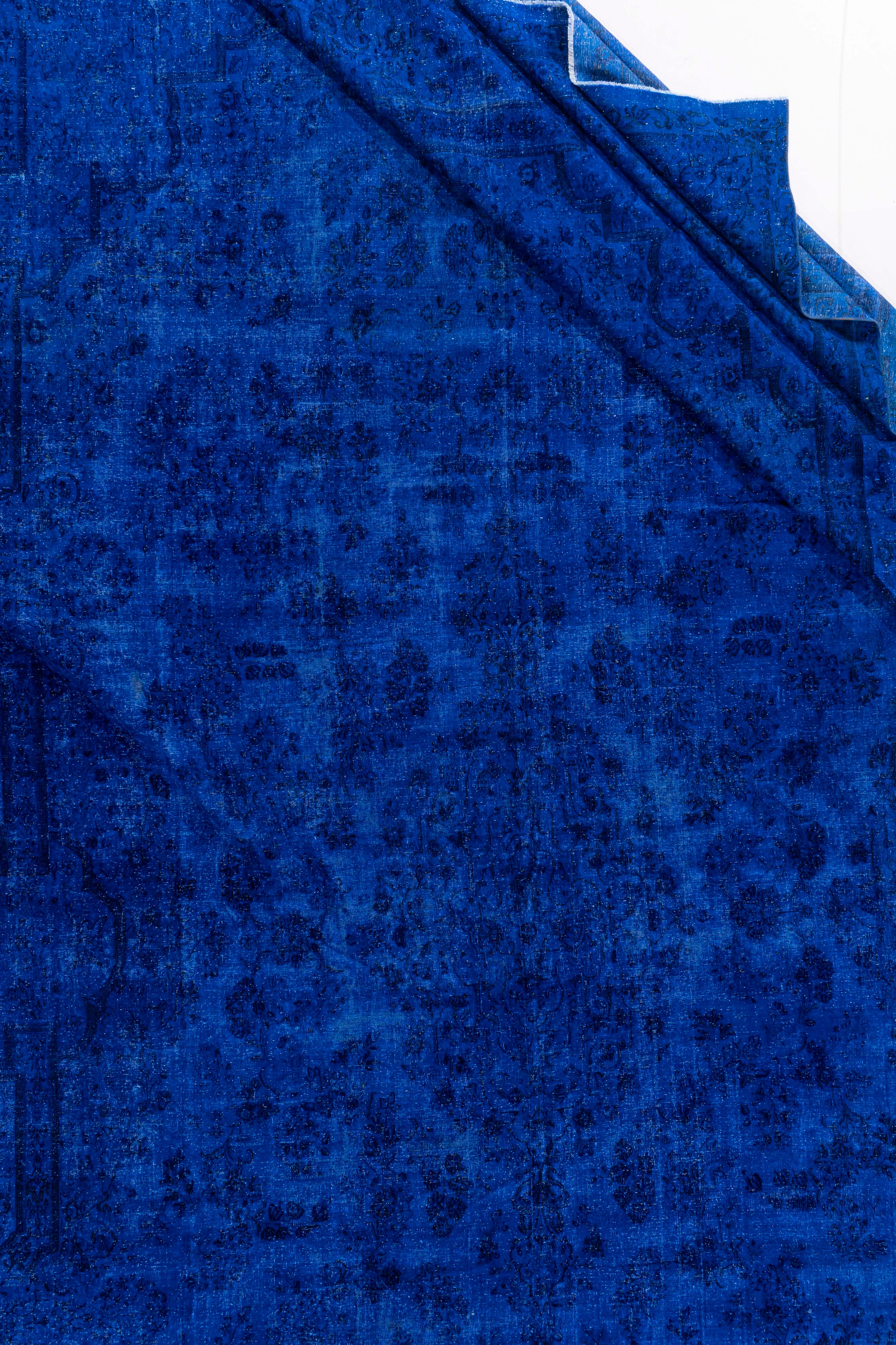Antiker handgeknüpfter Kerman-Teppich im Used-Look, um 1920, handgeknüpft, 11'3 x 19', im Used-Look im Angebot 3