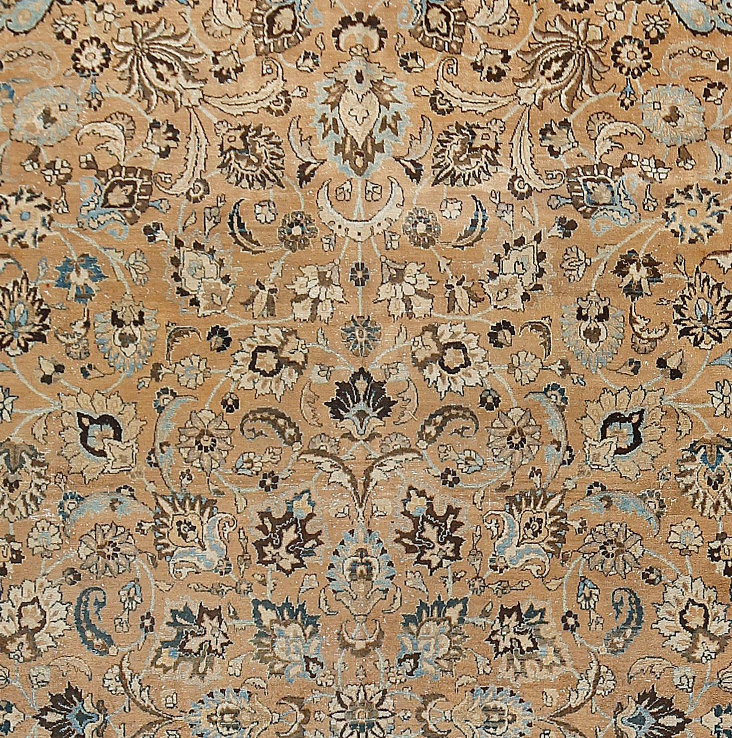 Persiano Antico tappeto persiano Meshad del 1920 annodato a mano 9'7 x 16'6 in vendita