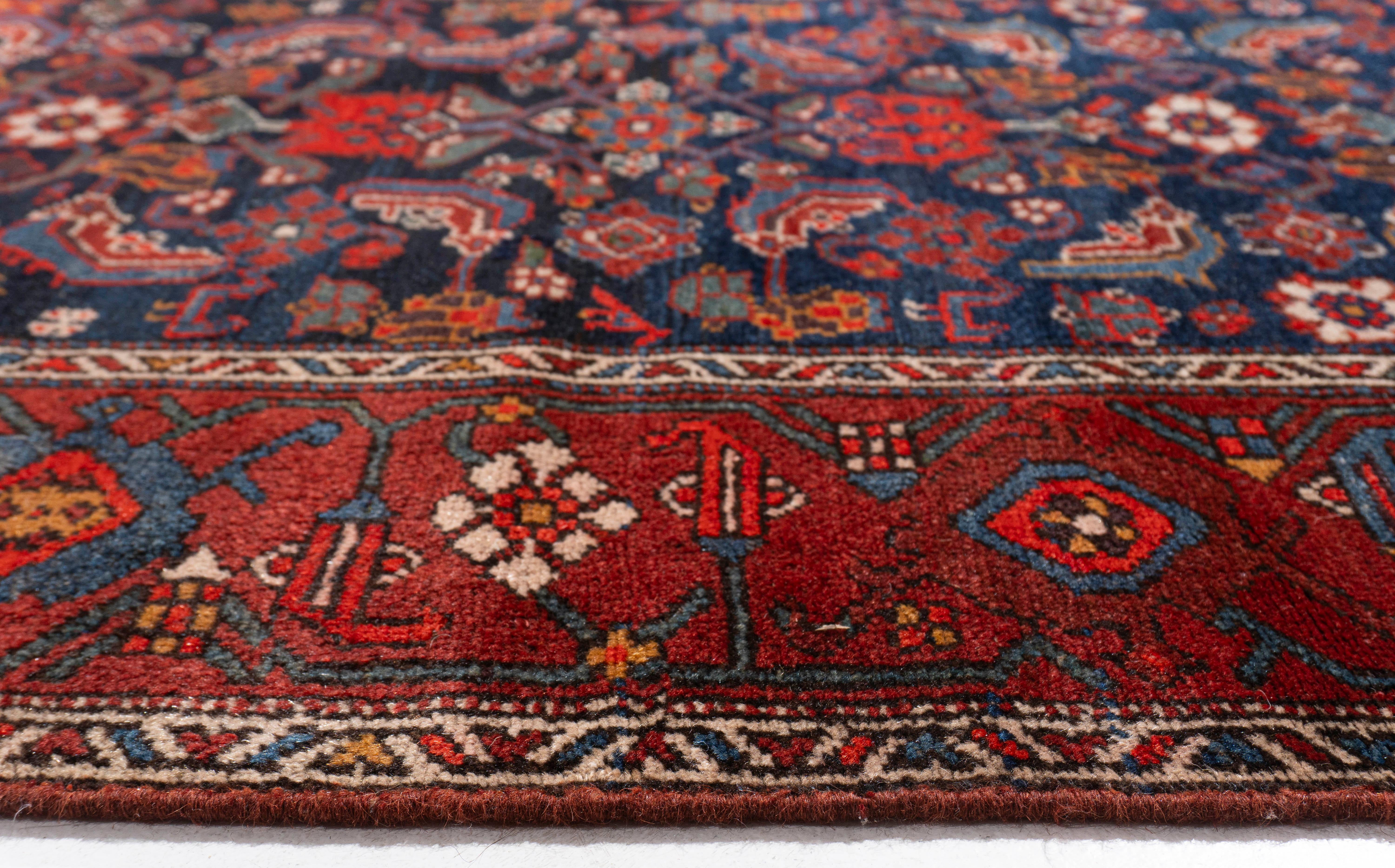 Antiker roter persischer Malayer-Läufer, handgeknüpft, um 1920 (20. Jahrhundert) im Angebot