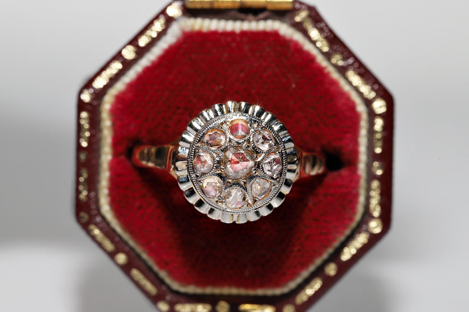 In very good condition.
Total weight is 2.1 grams.
Totally is diamond 0.28 ct.
The diamond is has H-I-J-K  color and vvs-vs-s1-s2-S3-Pique1 clarity.
Acid tested to be 18k real gold.
Box is not included.
Please contact for any questions