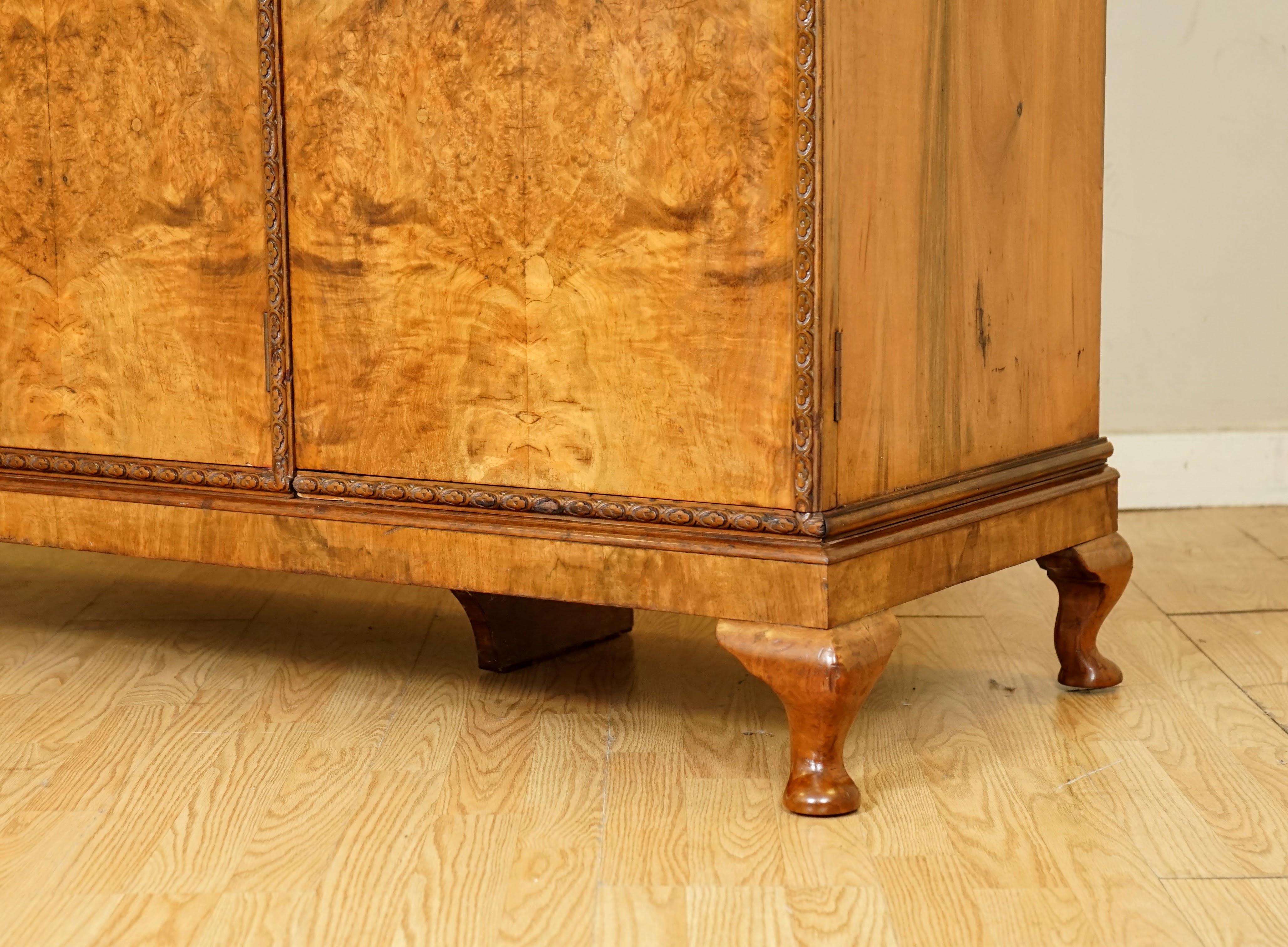 burr walnut wardrobe