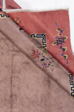 Antique Circa 1923 Taupy-Gray Chinese Art Deco Hand Knotted Rug 8'10 X 11'2
