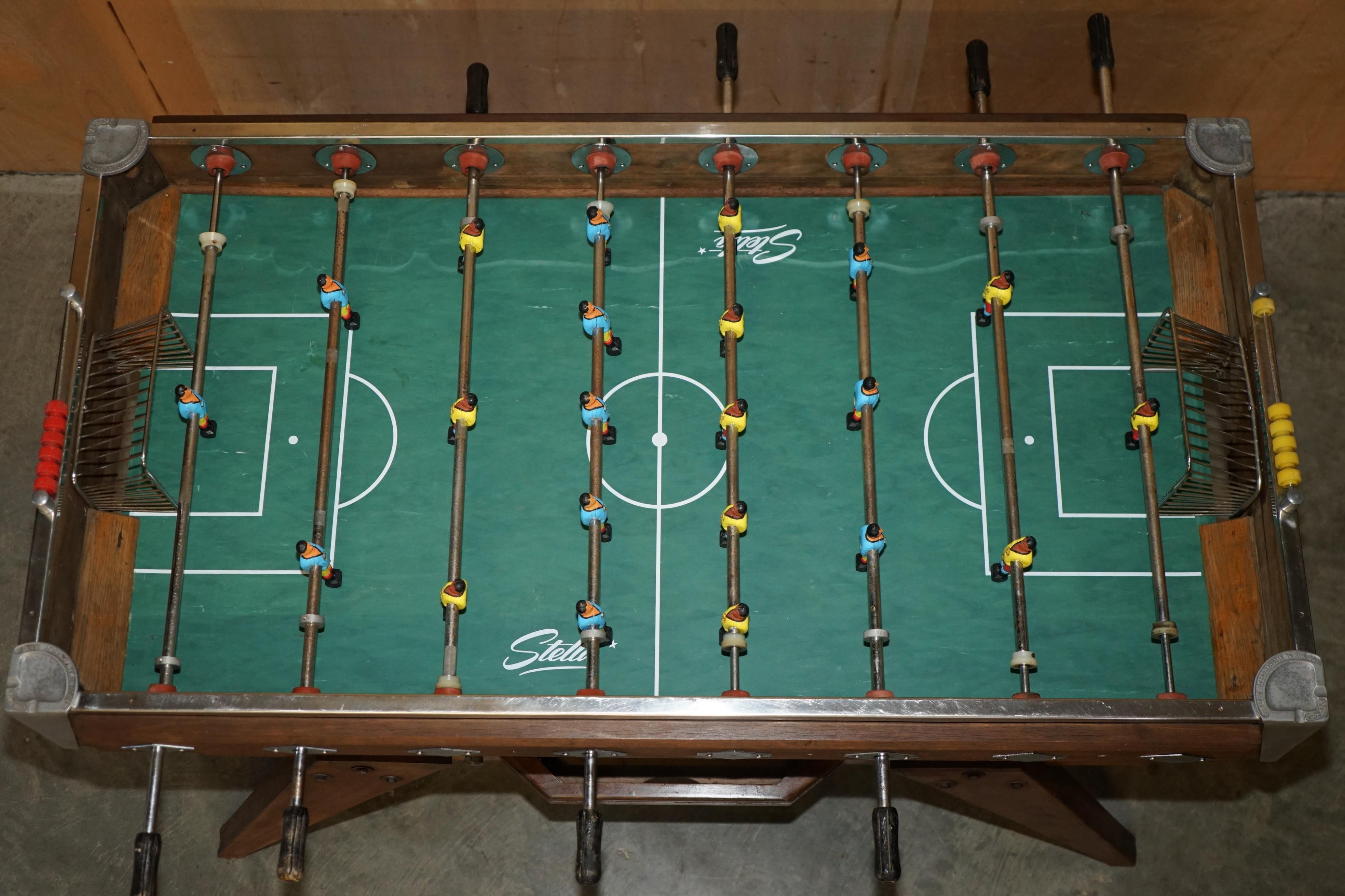 ANTIQUE CIRCA 1930er BUSSOZ PARIS BABYFOOT ORIGINAL PATiNA FOOTBALL TABLE im Angebot 5