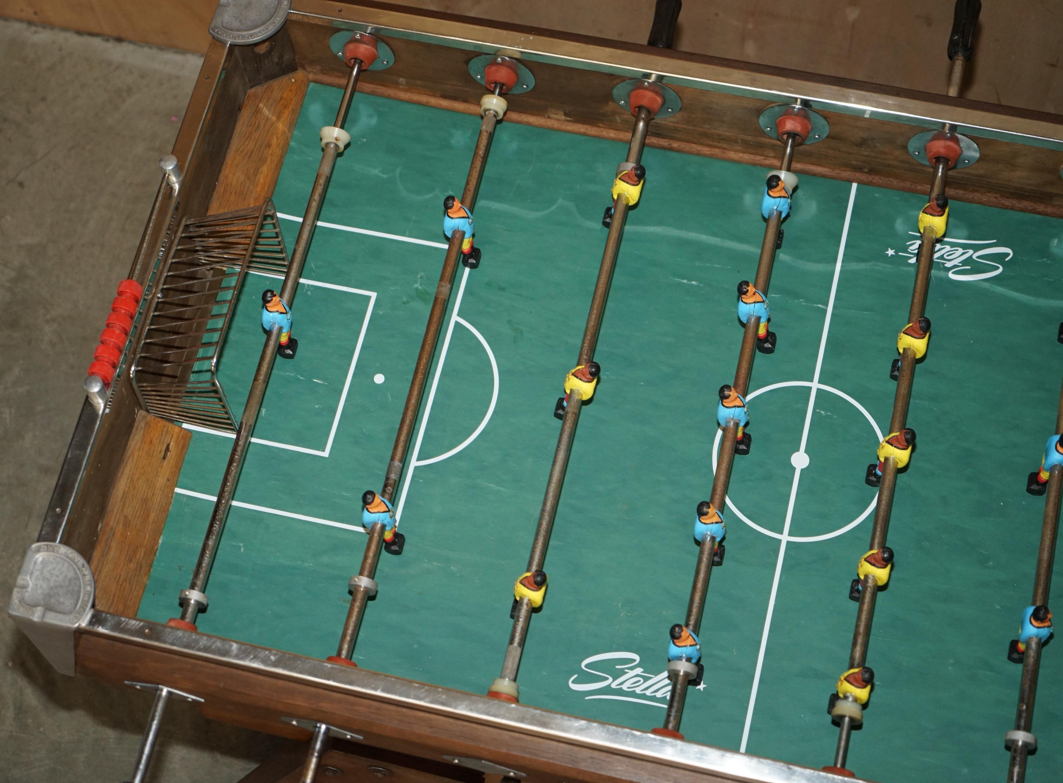ANTIQUE CIRCA 1930er BUSSOZ PARIS BABYFOOT ORIGINAL PATiNA FOOTBALL TABLE im Angebot 6