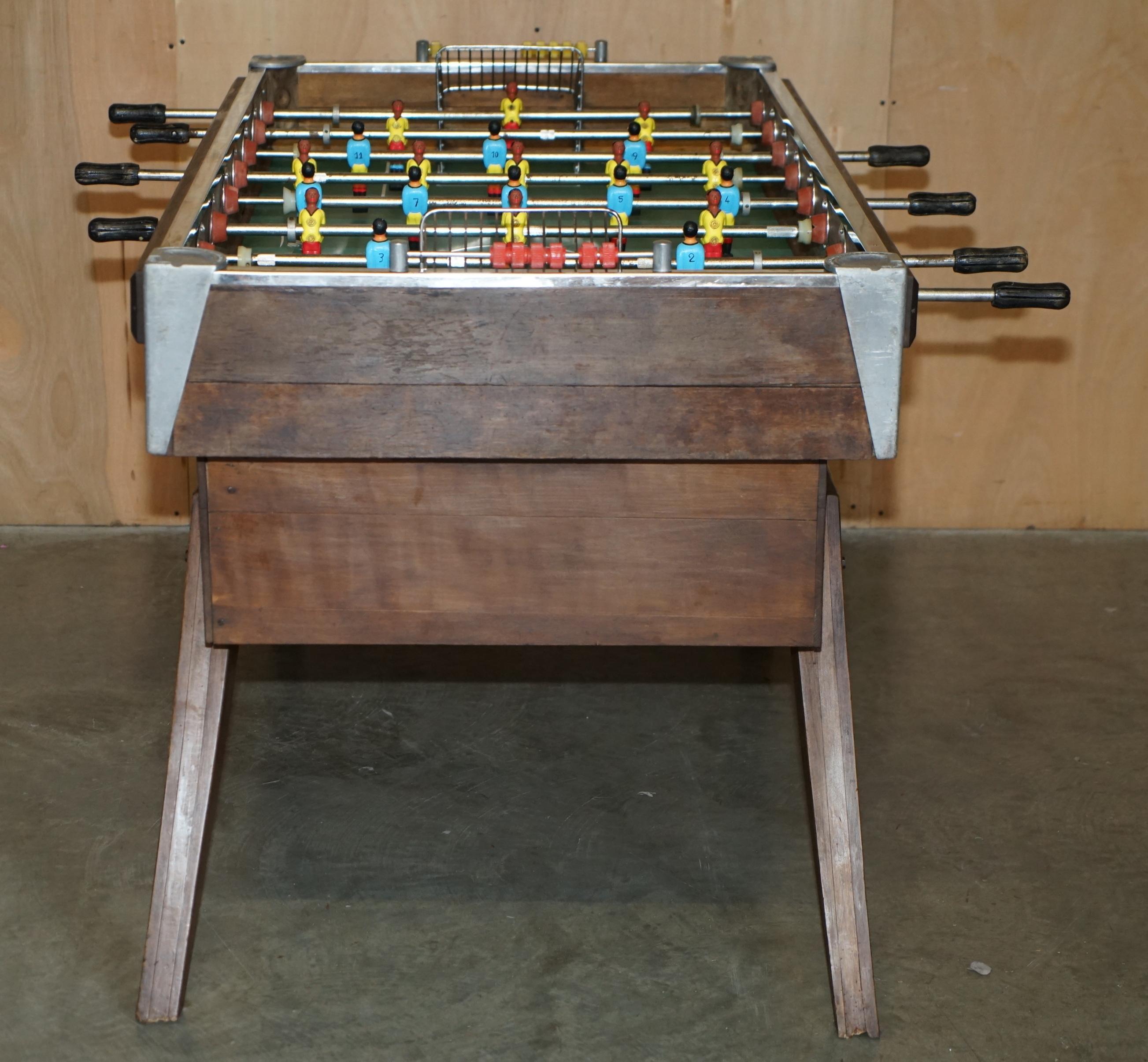 ANTIQUE CIRCA 1930er BUSSOZ PARIS BABYFOOT ORIGINAL PATiNA FOOTBALL TABLE im Angebot 10