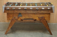 ANTIQUE CIRCA 1930er BUSSOZ PARIS BABYFOOT ORIGINAL PATiNA FOOTBALL TABLE
