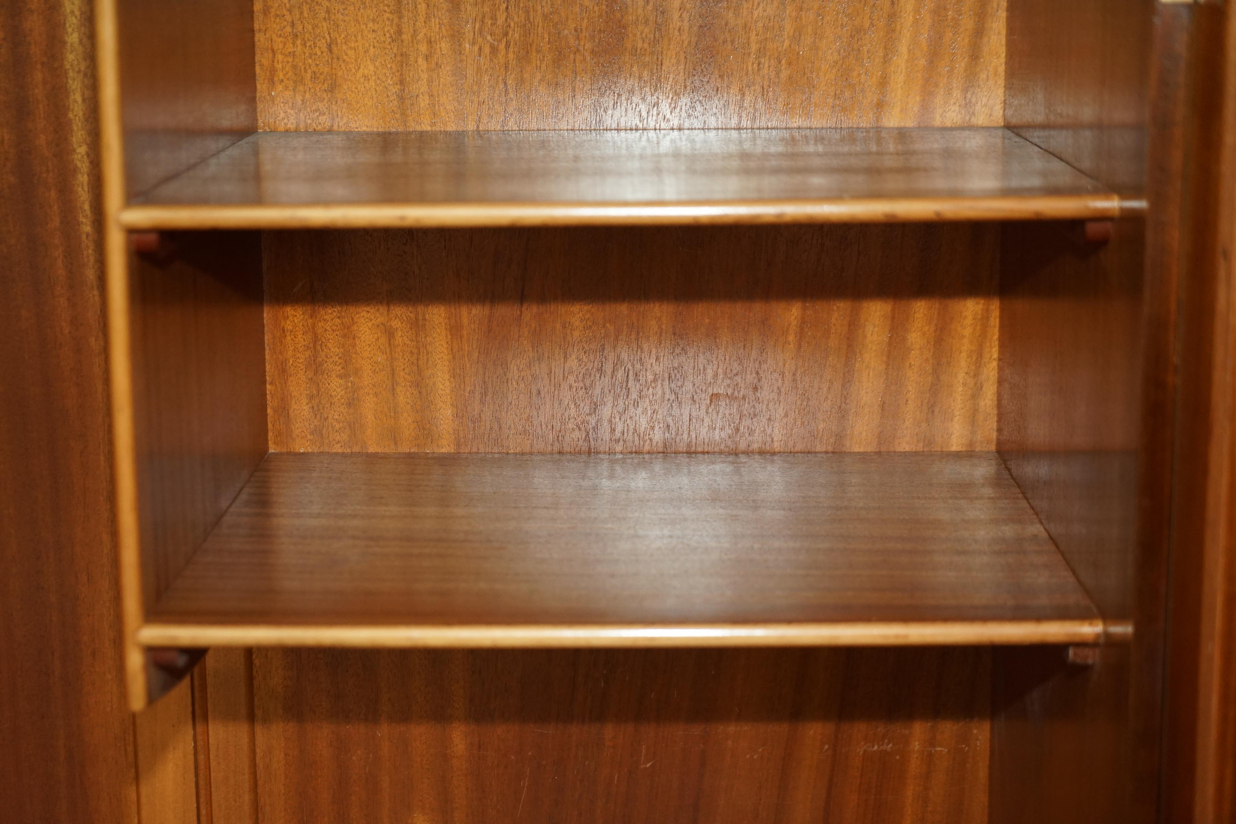 ANTIQUE CIRCA 1940's BURR WALNUT LARGE WARDROBE SPLITS IN TWO FOR EASY TRANSPORT 9