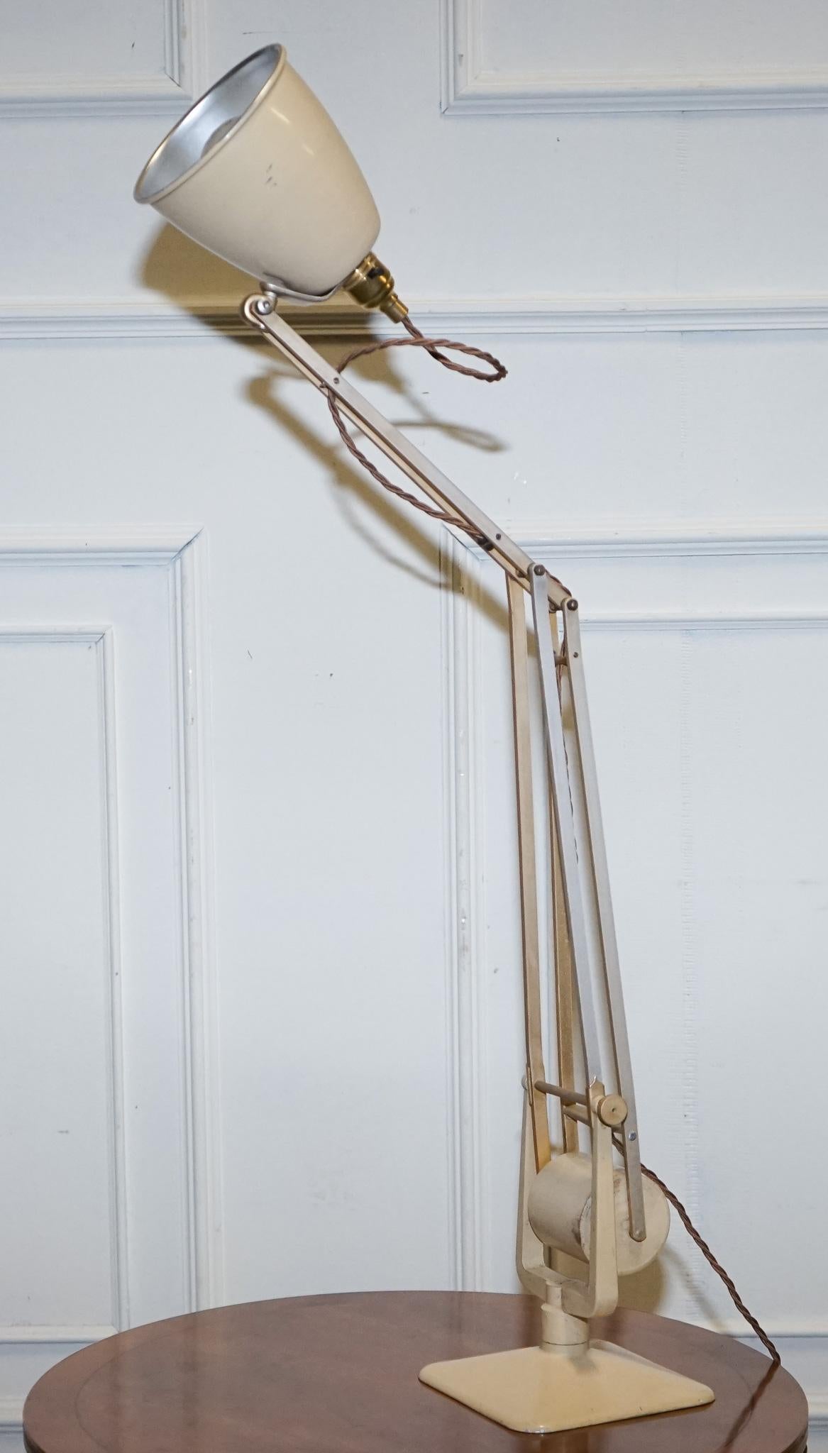 ANTIQUE CIRCA 1950 RECLAIMED HADRILL & HORSTMANN COUNTERPOiSE DESK LAMP en venta 8