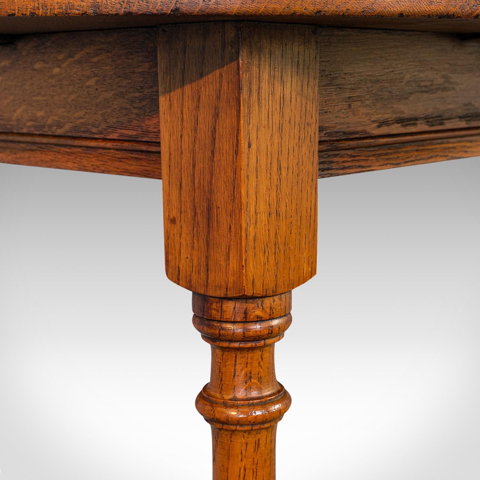 Circular Occasional Table, English, Oak, Side, Lamp, Edwardian, circa 1910 5