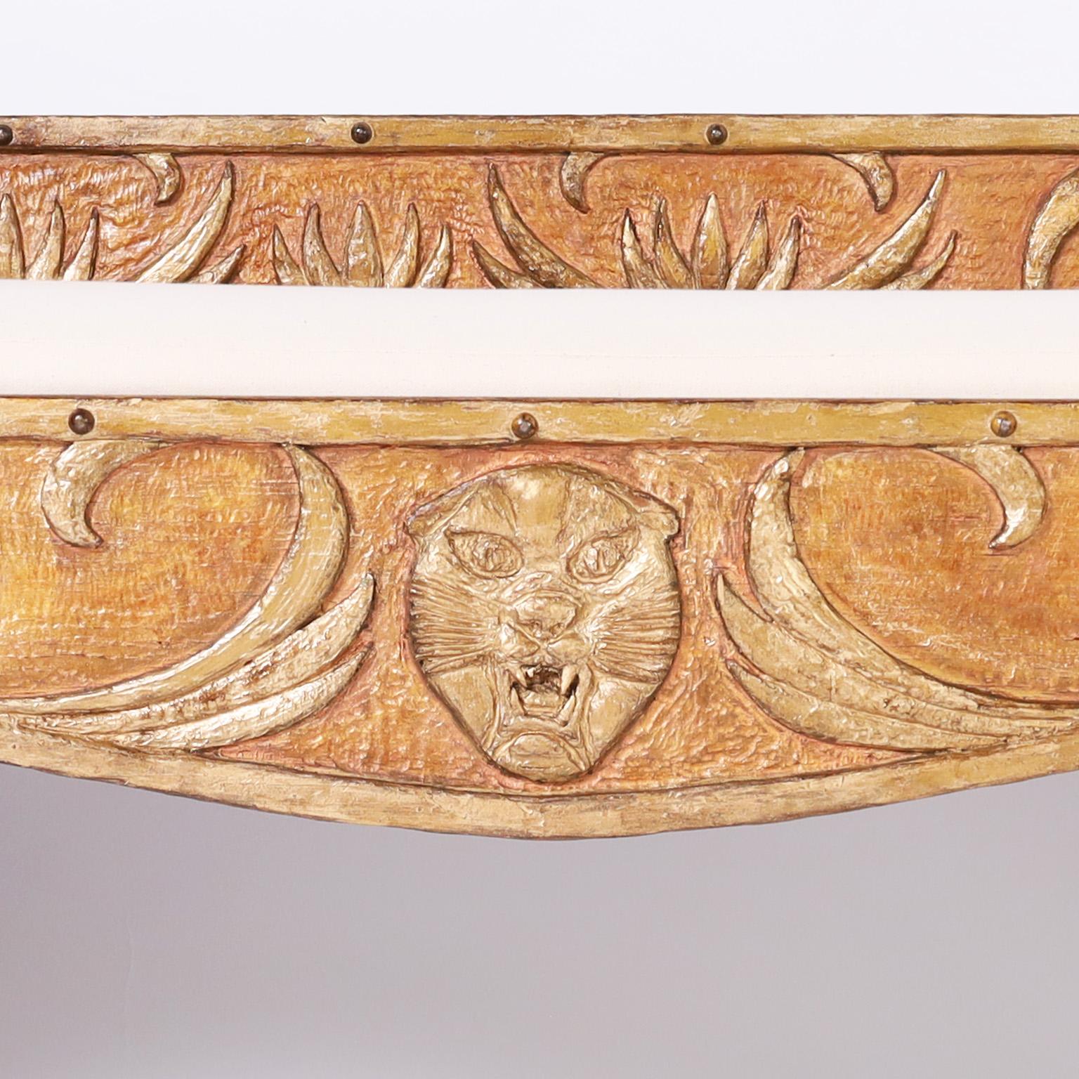 American Antique Circus Snake Charmers Bench or Chaise Lounge