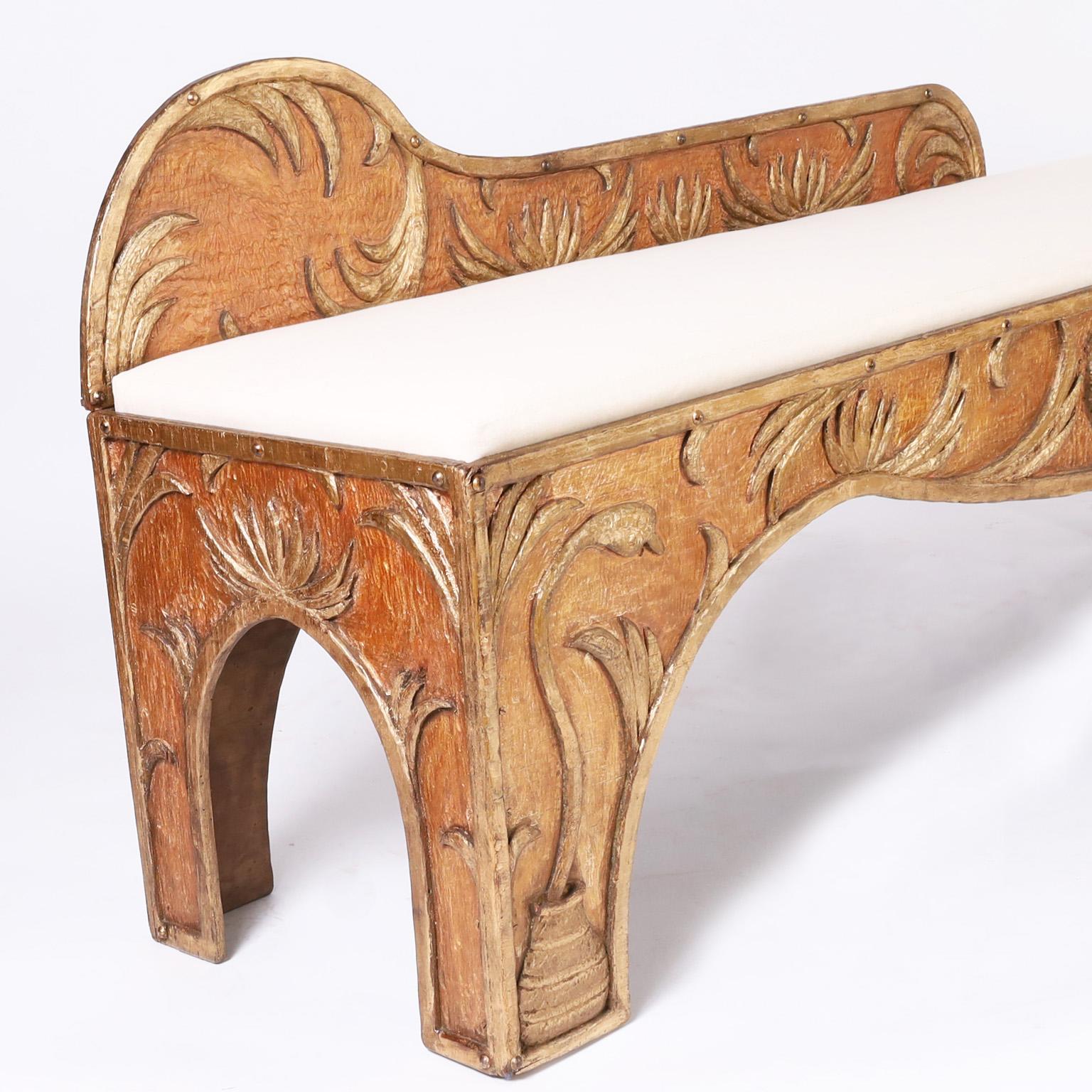 20th Century Antique Circus Snake Charmers Bench or Chaise Lounge