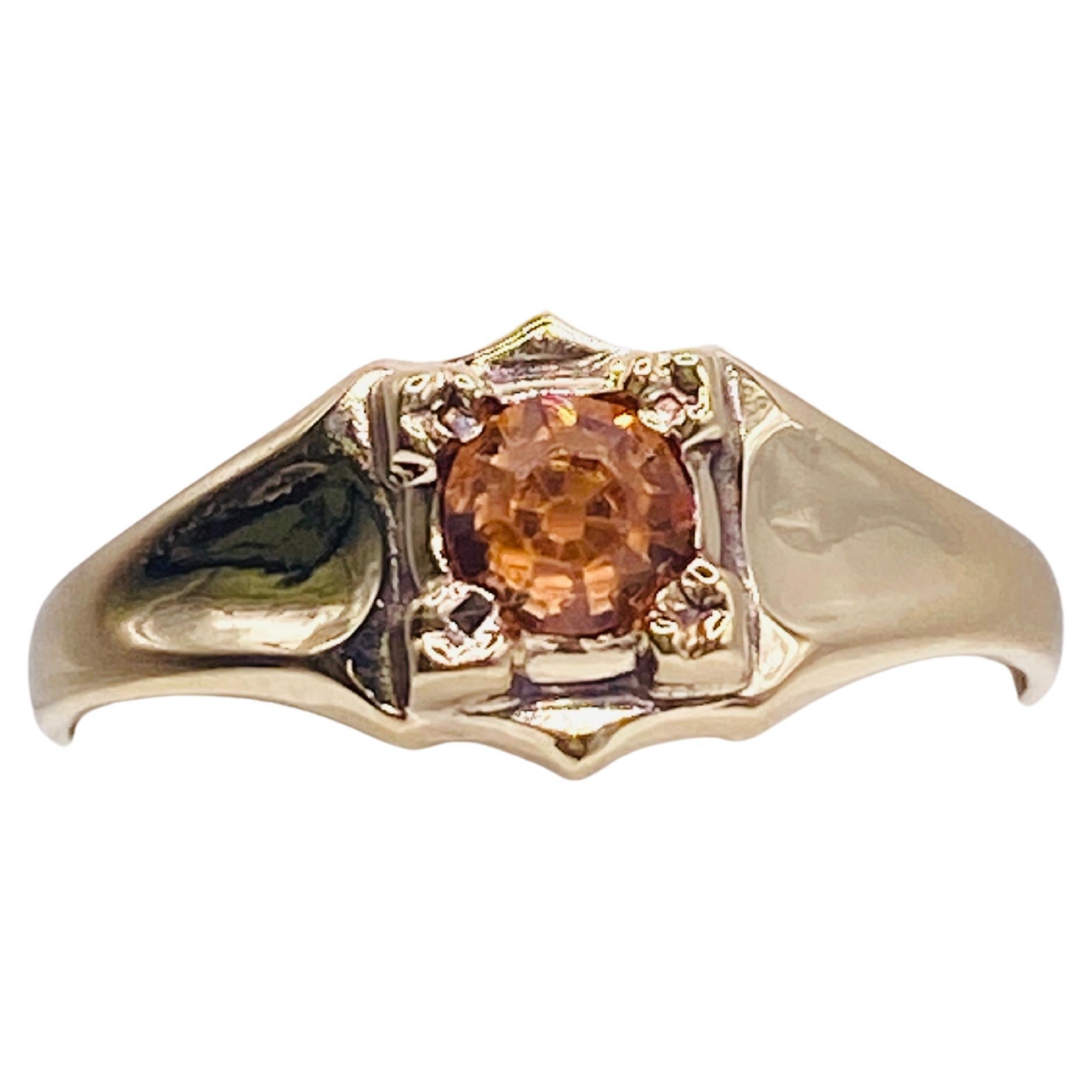 Antique Pique Gold Oval Ring at 1stDibs