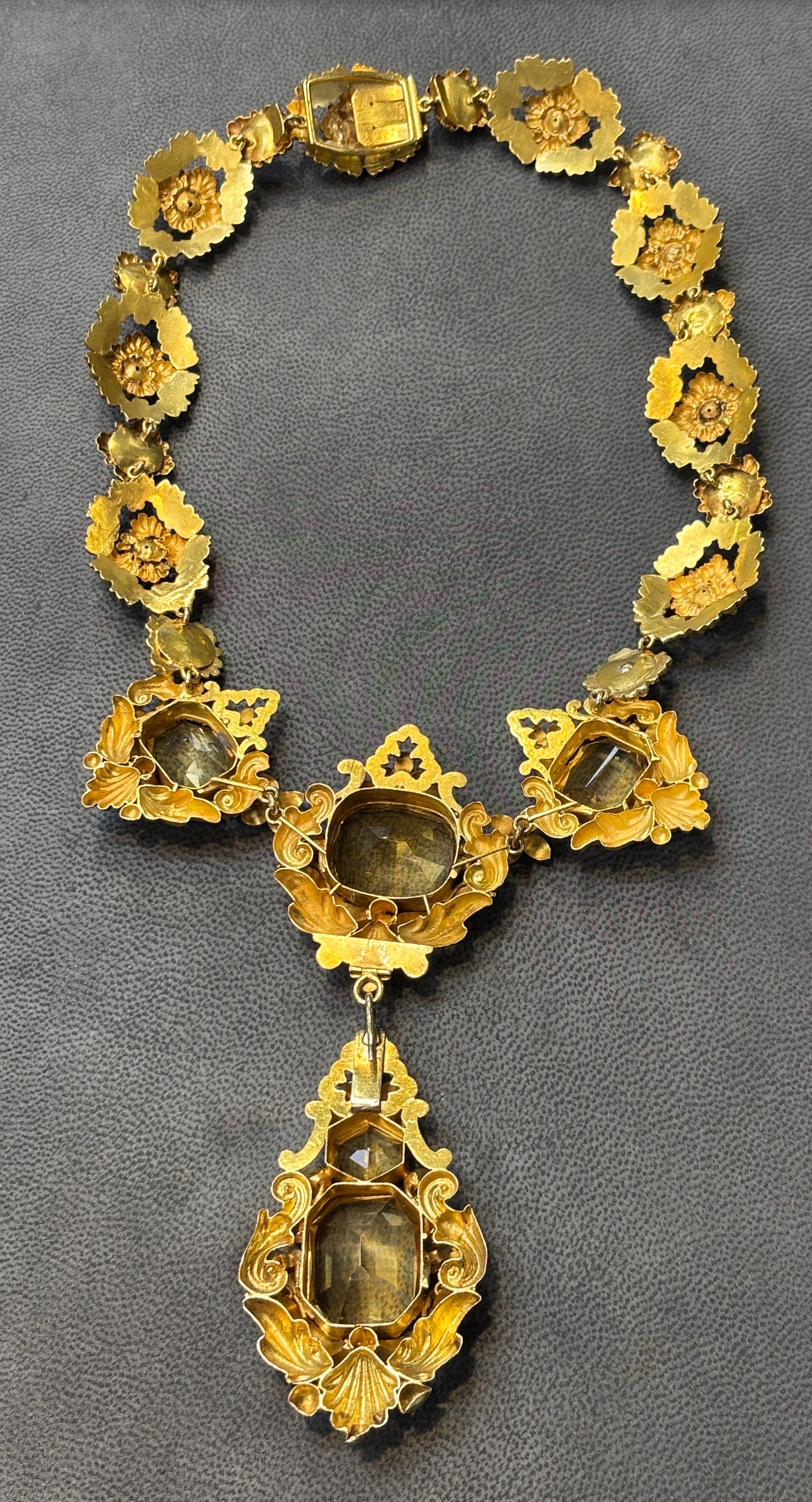 Parure antica di Citrino in vendita 4