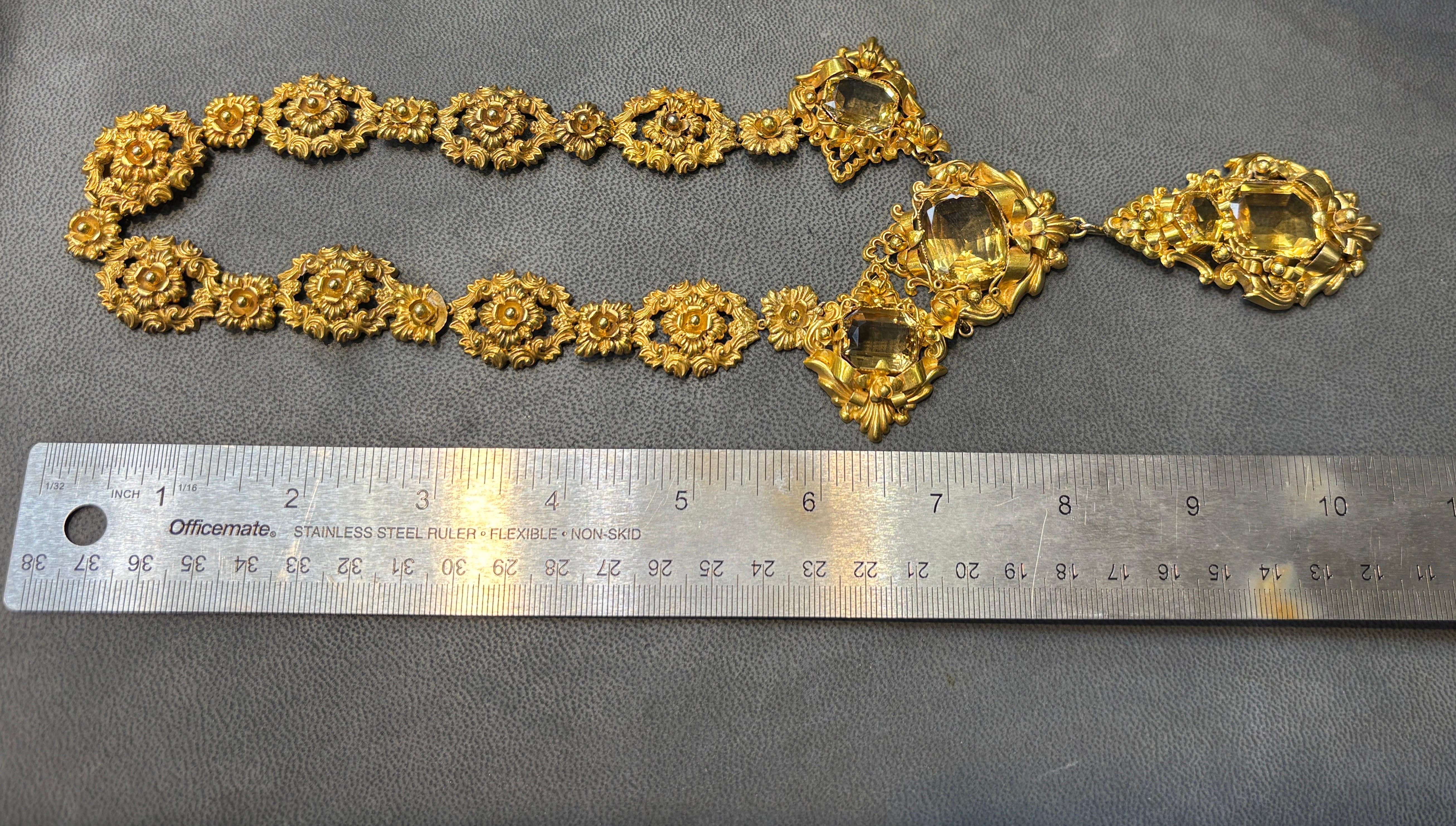 Parure antica di Citrino in vendita 6