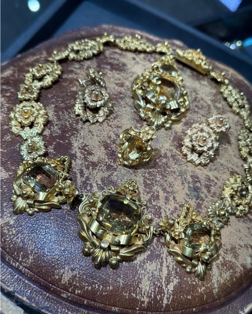 Parure antica di Citrino in vendita 14