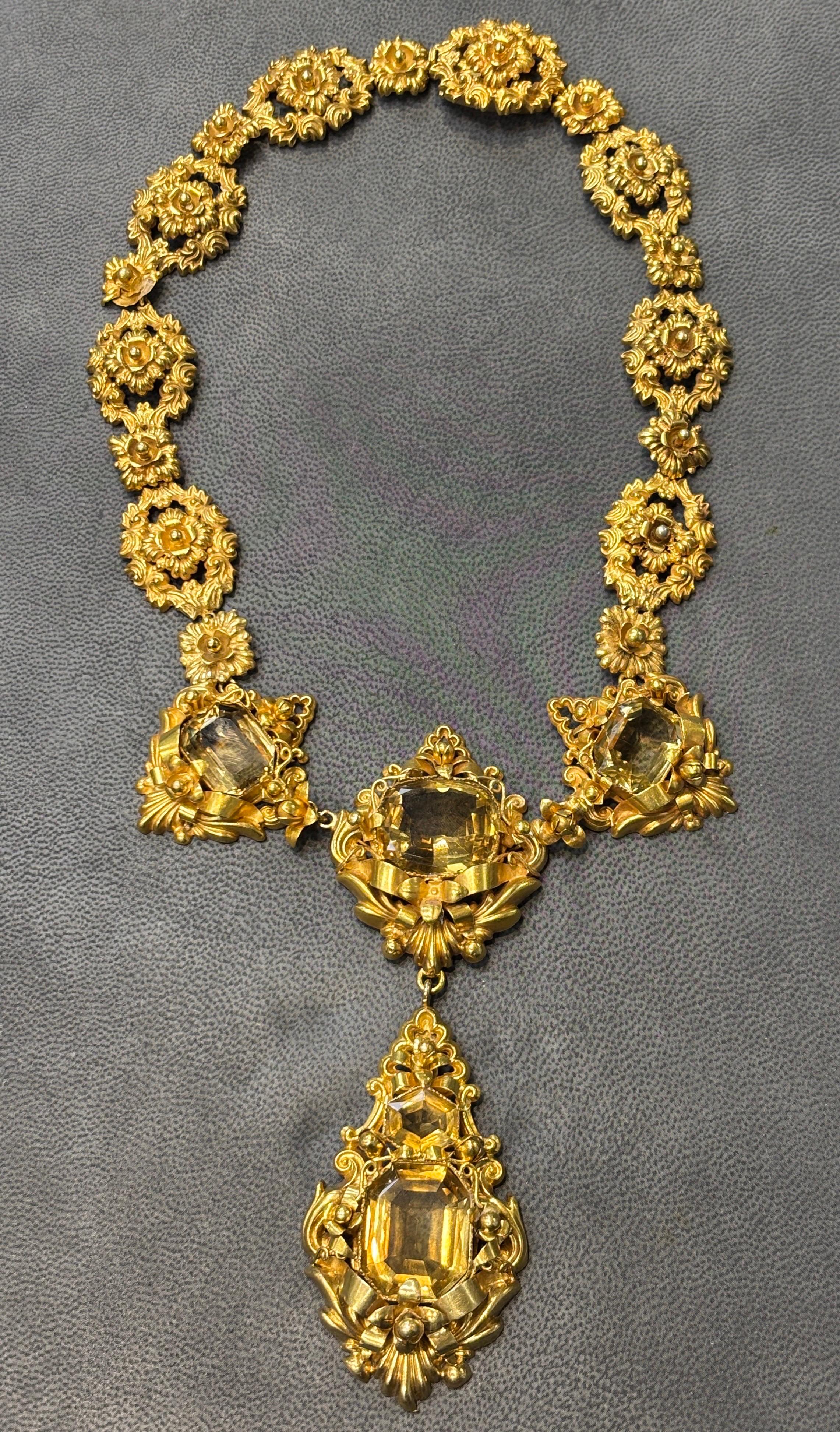 Parure antica di Citrino in vendita 3