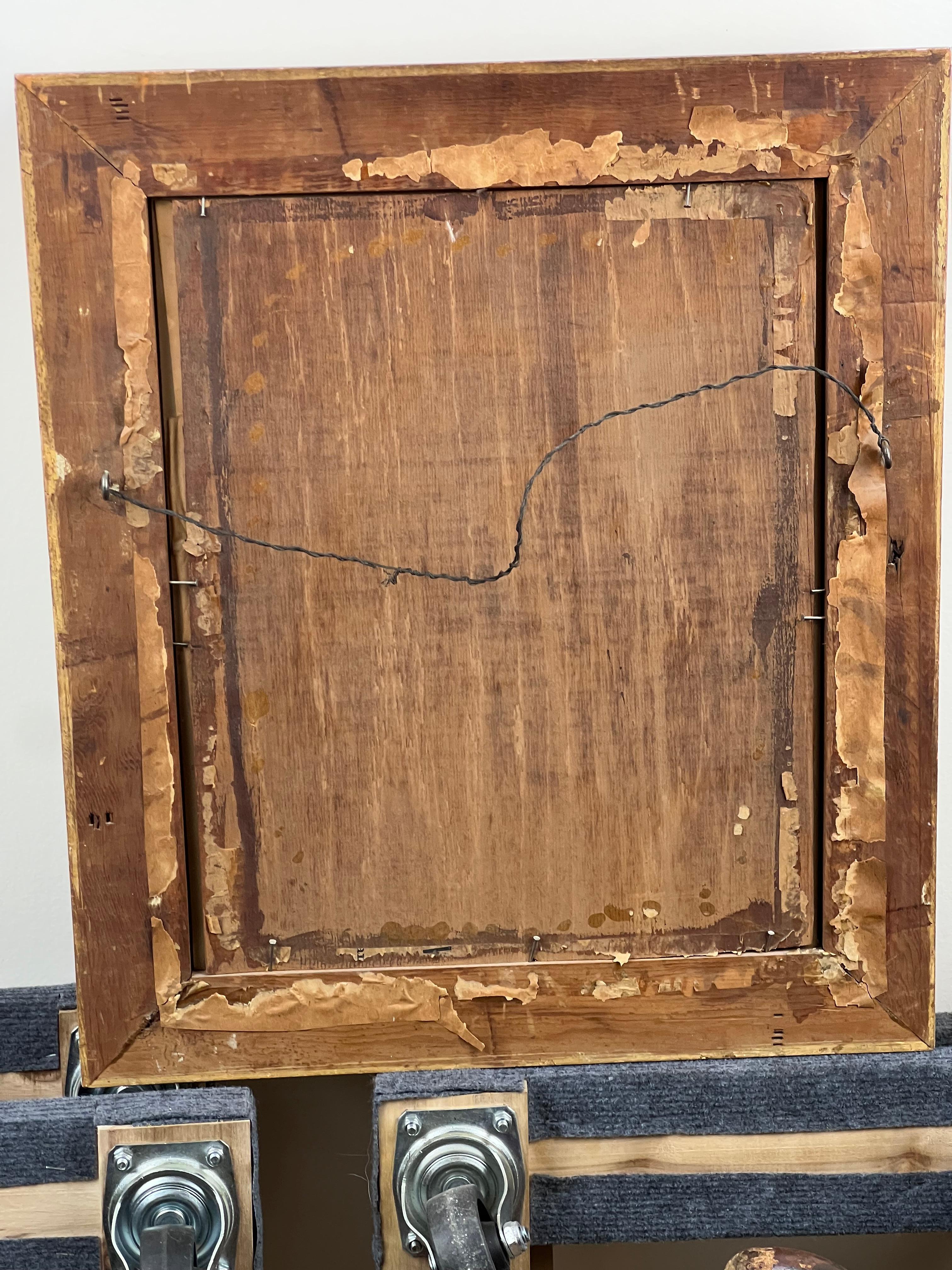 Antike Bürgerkrieg Ära Porträt eines Gentleman in vergoldetem Holzrahmen (Viktorianisch) im Angebot