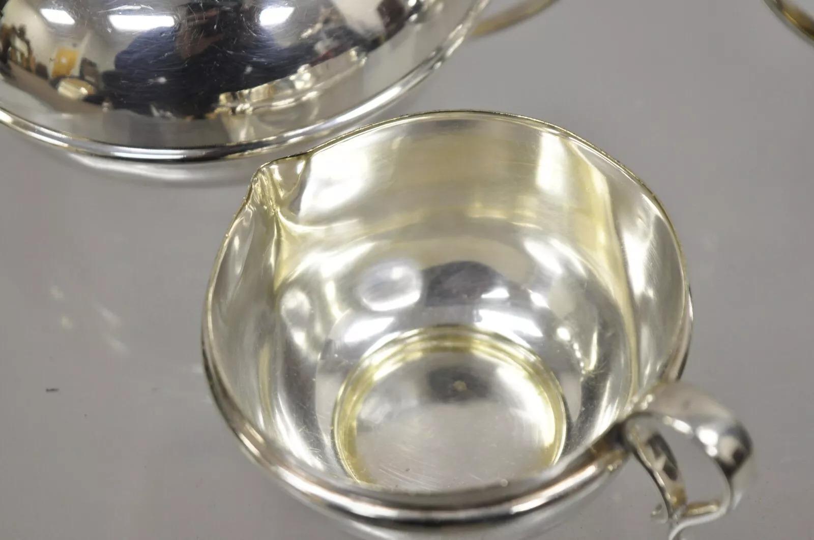 Placcato argento Antico set da tè in argento edoardiano CJ & Co - Set da 3 pezzi in vendita