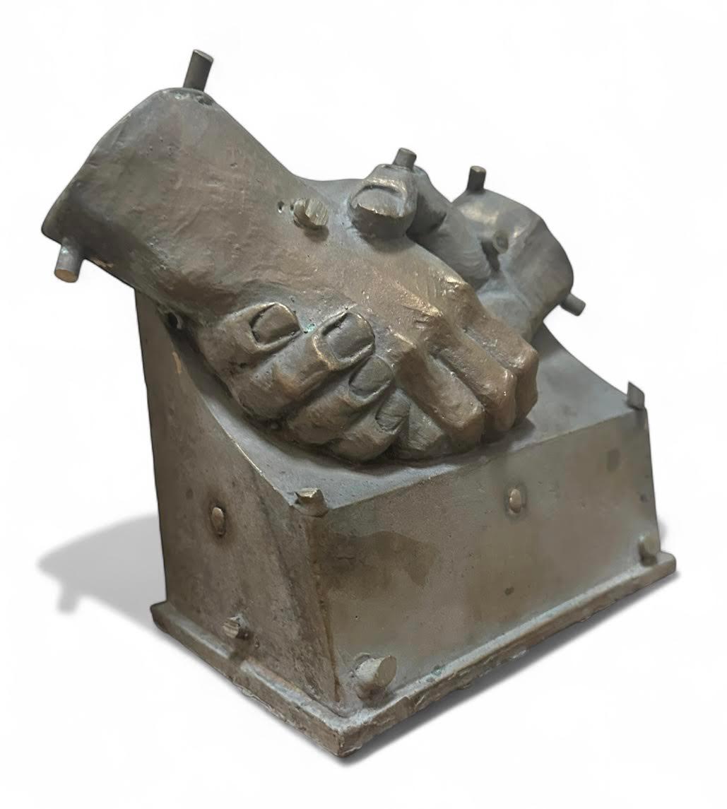 American Classical Antique Clasped Hands Awards Mold For Sale