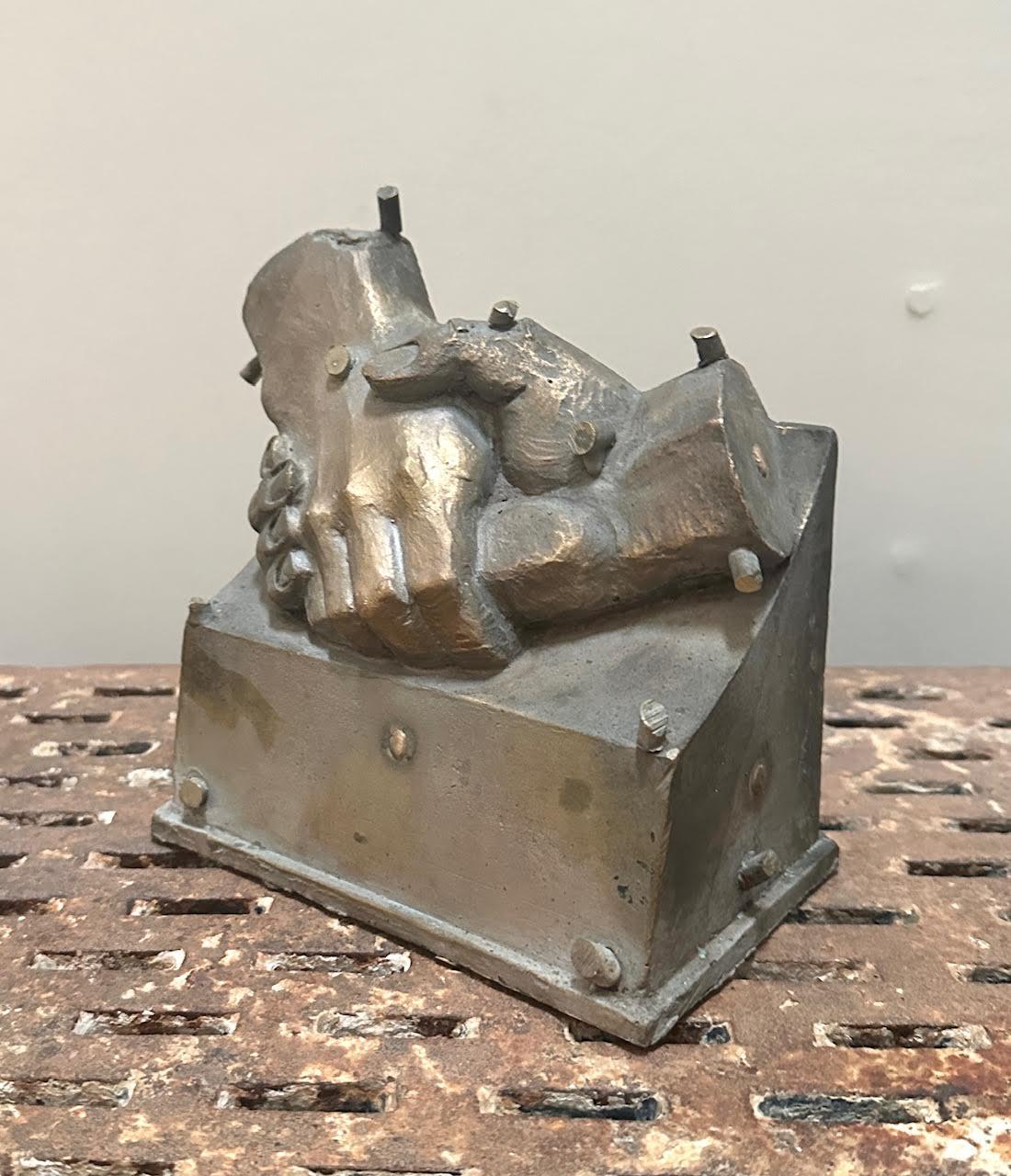 Antique Clasped Hands Awards Mold In Good Condition For Sale In Stamford, CT