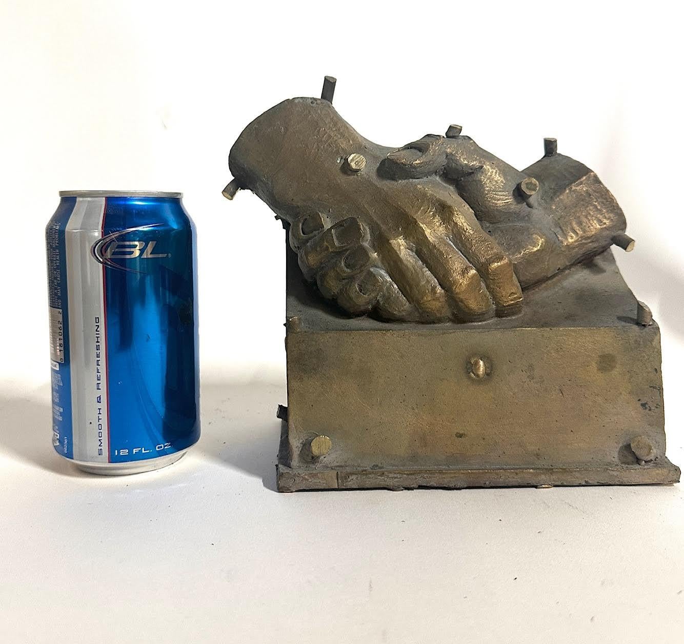 Early 20th Century Antique Clasped Hands Awards Mold For Sale