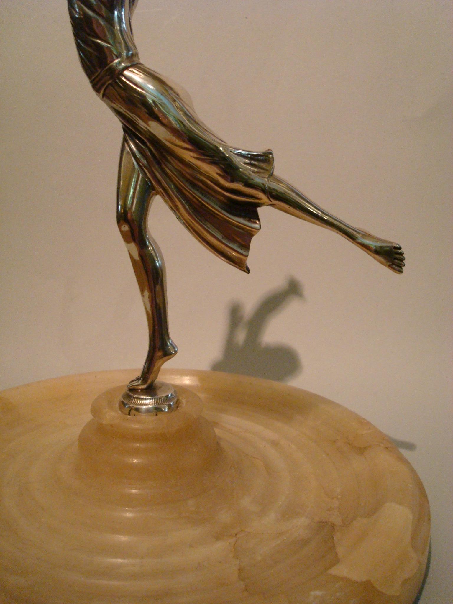 Bronze Antique Classic Ballet Female Dancer Sculpture, French, 1930s For Sale